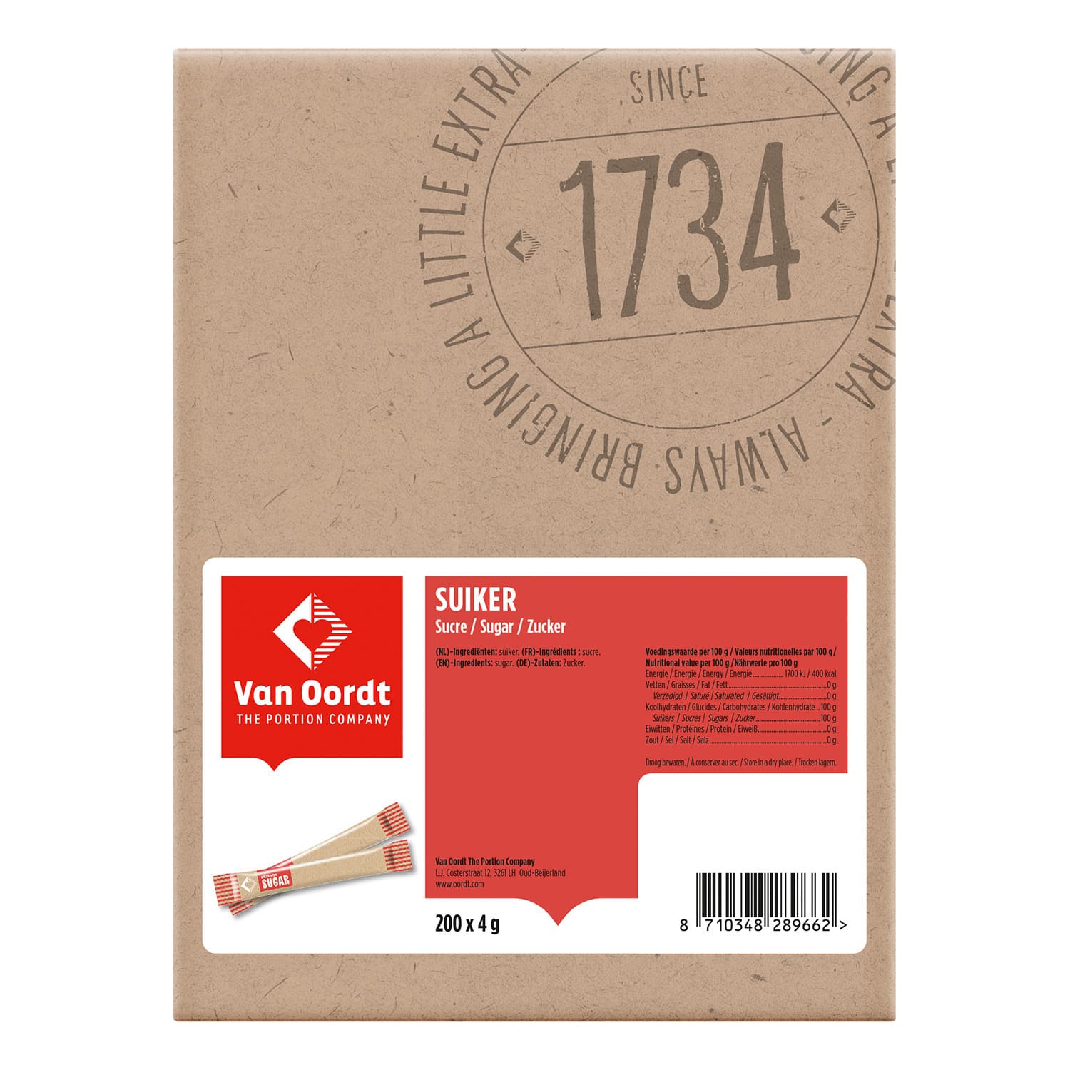 Suikersticks van Oordt 200x4gr 2