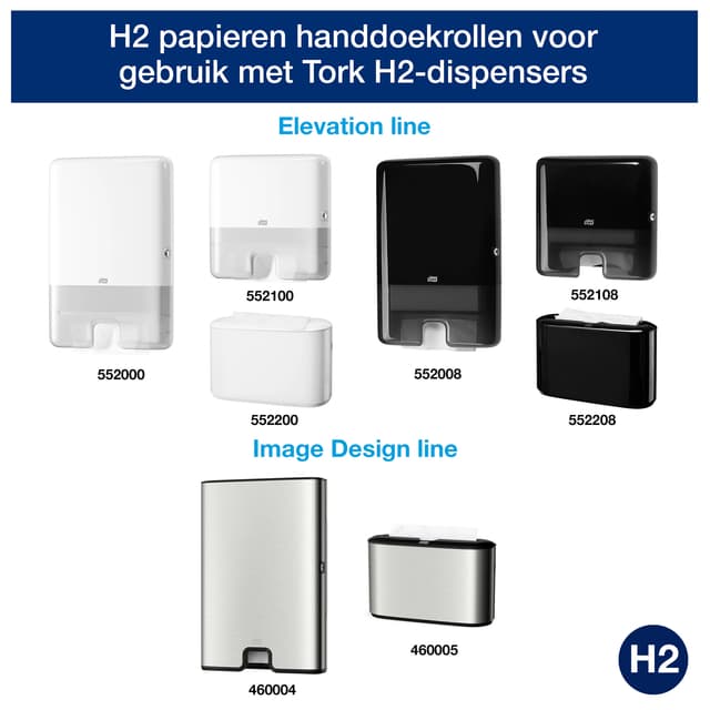 Handdoek Tork H2 Xpress Premium multifold 2-laags 212x340mm 21x100 vel wit 100297 2