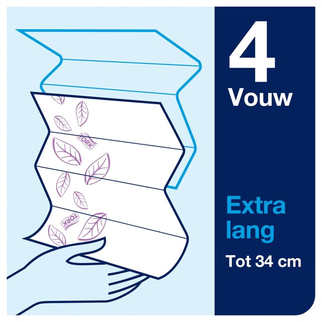 Handdoek Tork H2 Xpress Premium multifold 2-laags 212x340mm 21x100 vel wit 100297 5