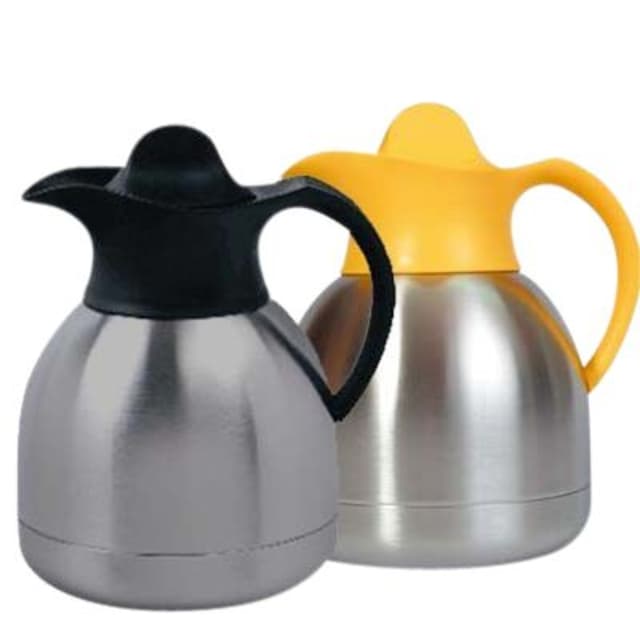 Thermoskan IEZZY koffiekan 1liter roestvrijstaal zwarte dop 2