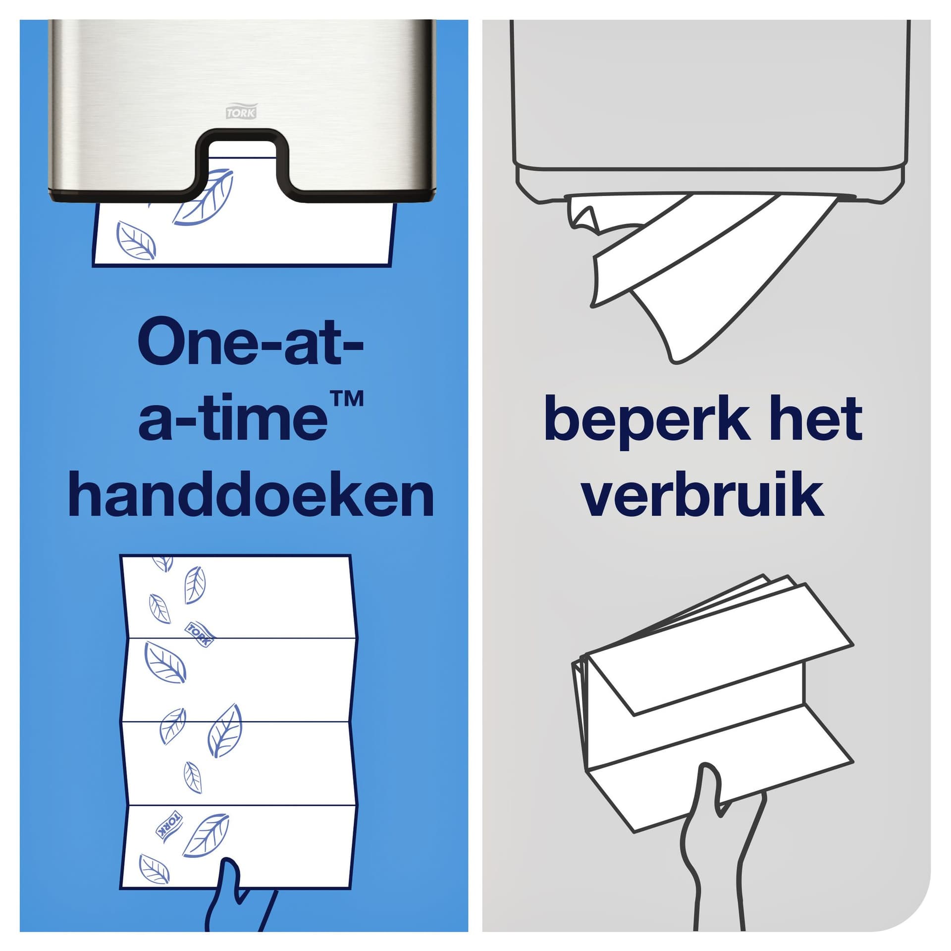 Handdoek Tork H2 Xpress Premium multifold 2-laags 212x340mm 21x110 vel wit 100288 4