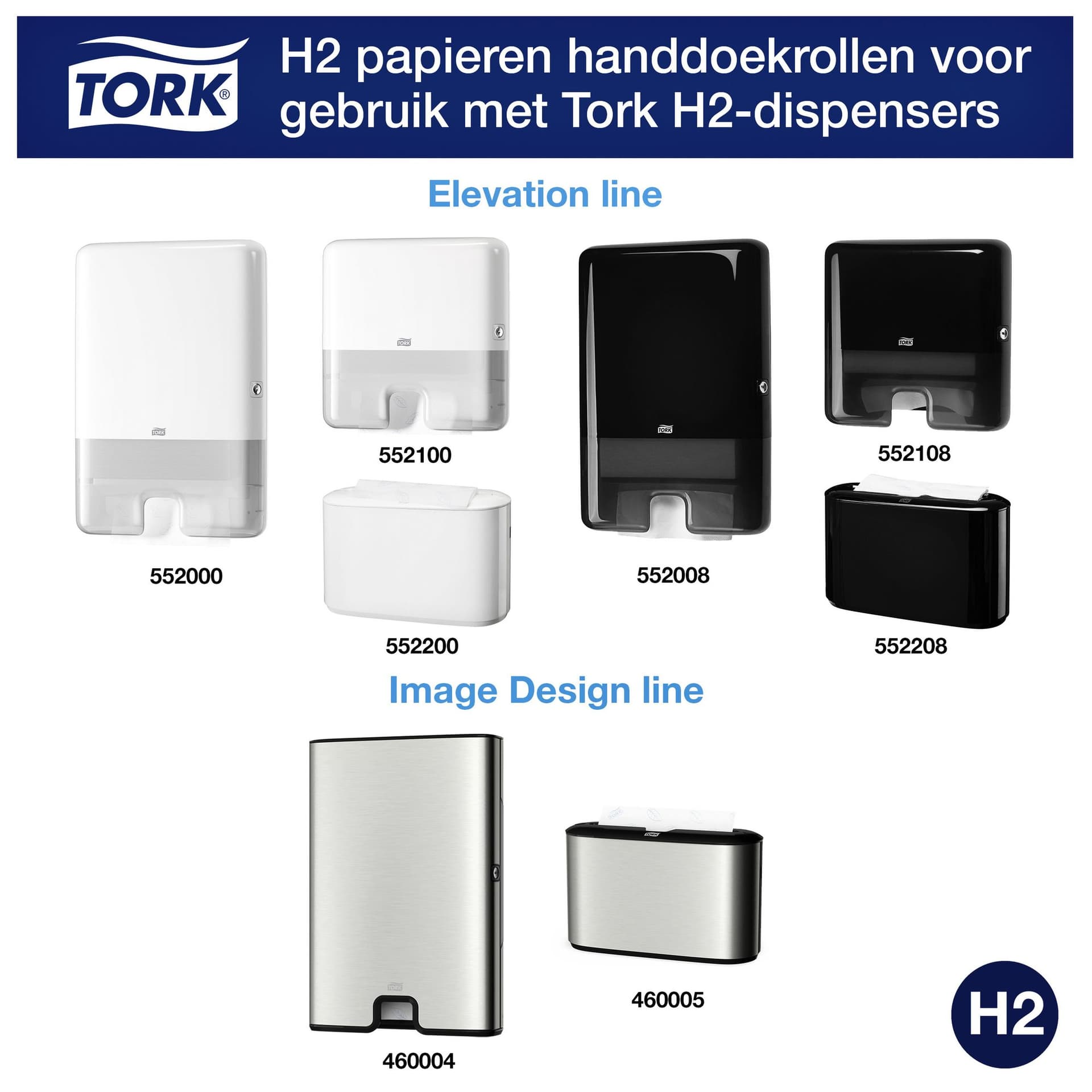 Handdoek Tork H2 Xpress Premium multifold 2-laags 212x340mm 21x110 vel wit 100288 6