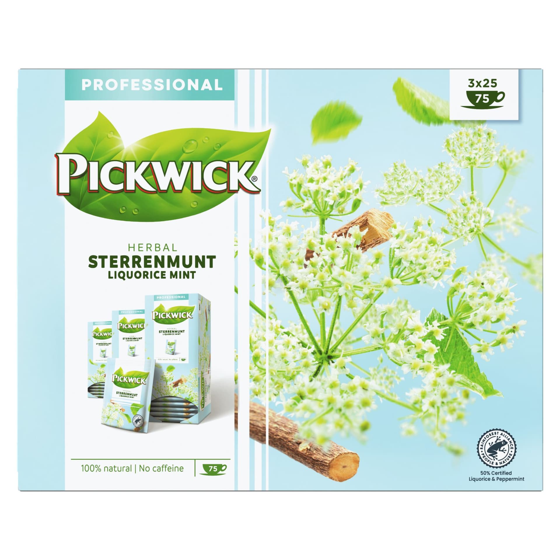 Thee Pickwick sterrenmunt 25x2gr met envelop
