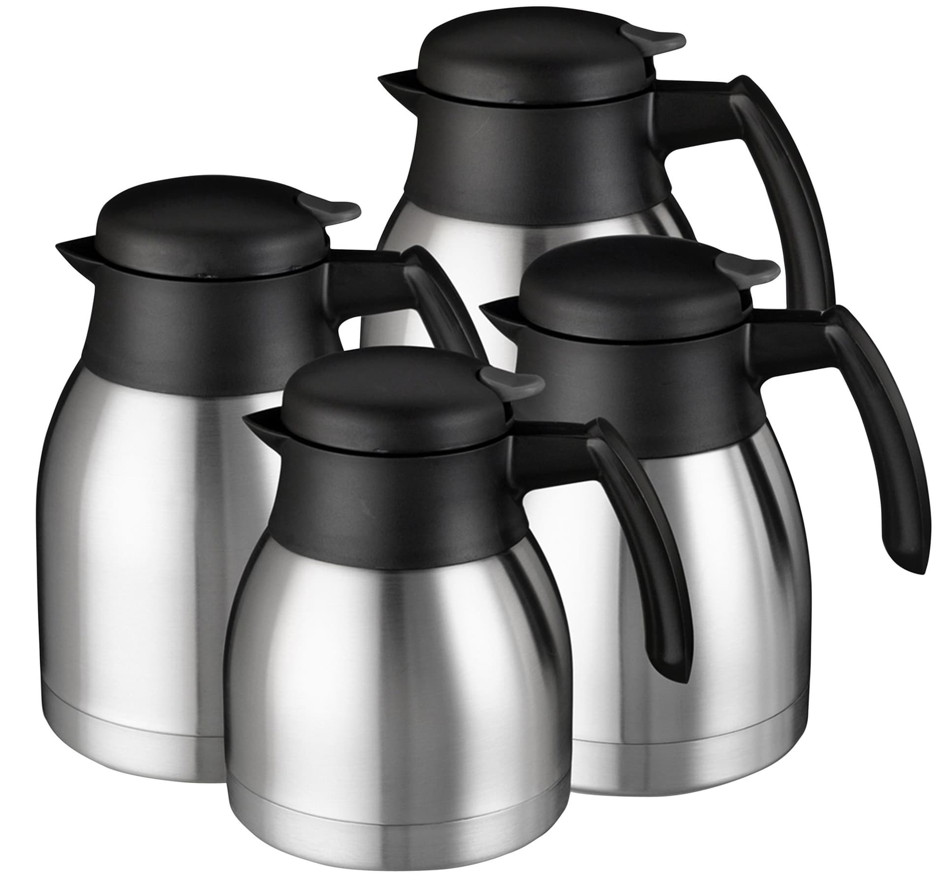 Thermoskan Bravilor dubbelwandig 2 liter RVS zwart 2