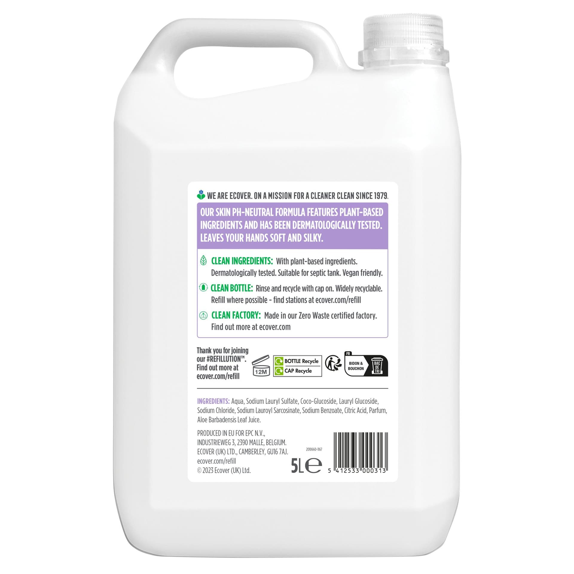Handzeep Ecover lavendel 5 liter 2