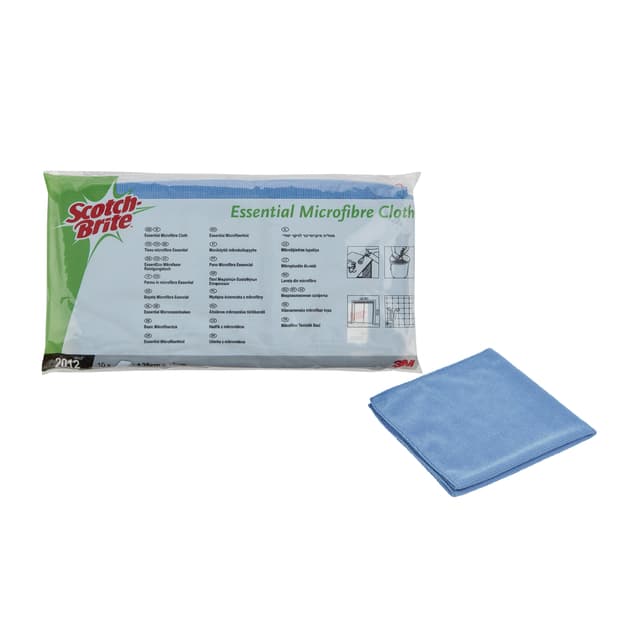 Microvezeldoek Scotch-Brite Essential 360x360mm blauw 10 stuks 6