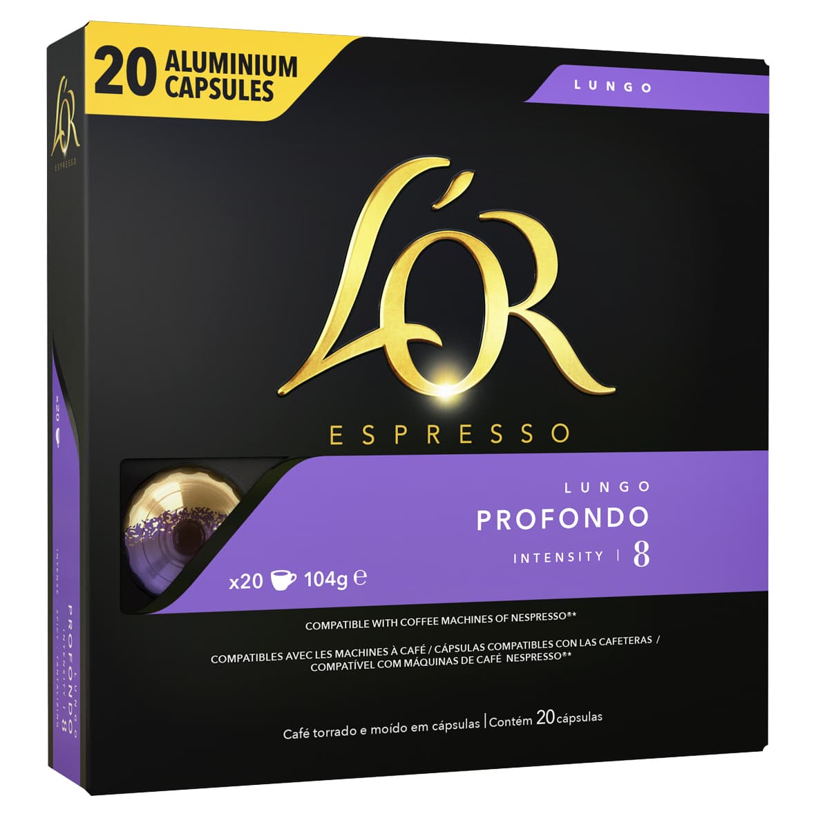 Koffiecups L'Or espresso Lungo Profondo 20 stuks 3