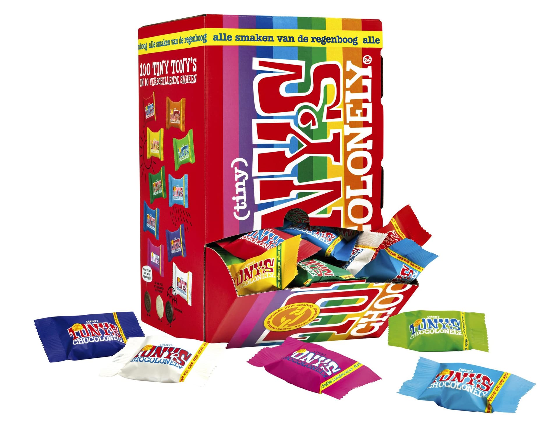 Chocolade Tony's Chocolonely tiny mix doos 100 st