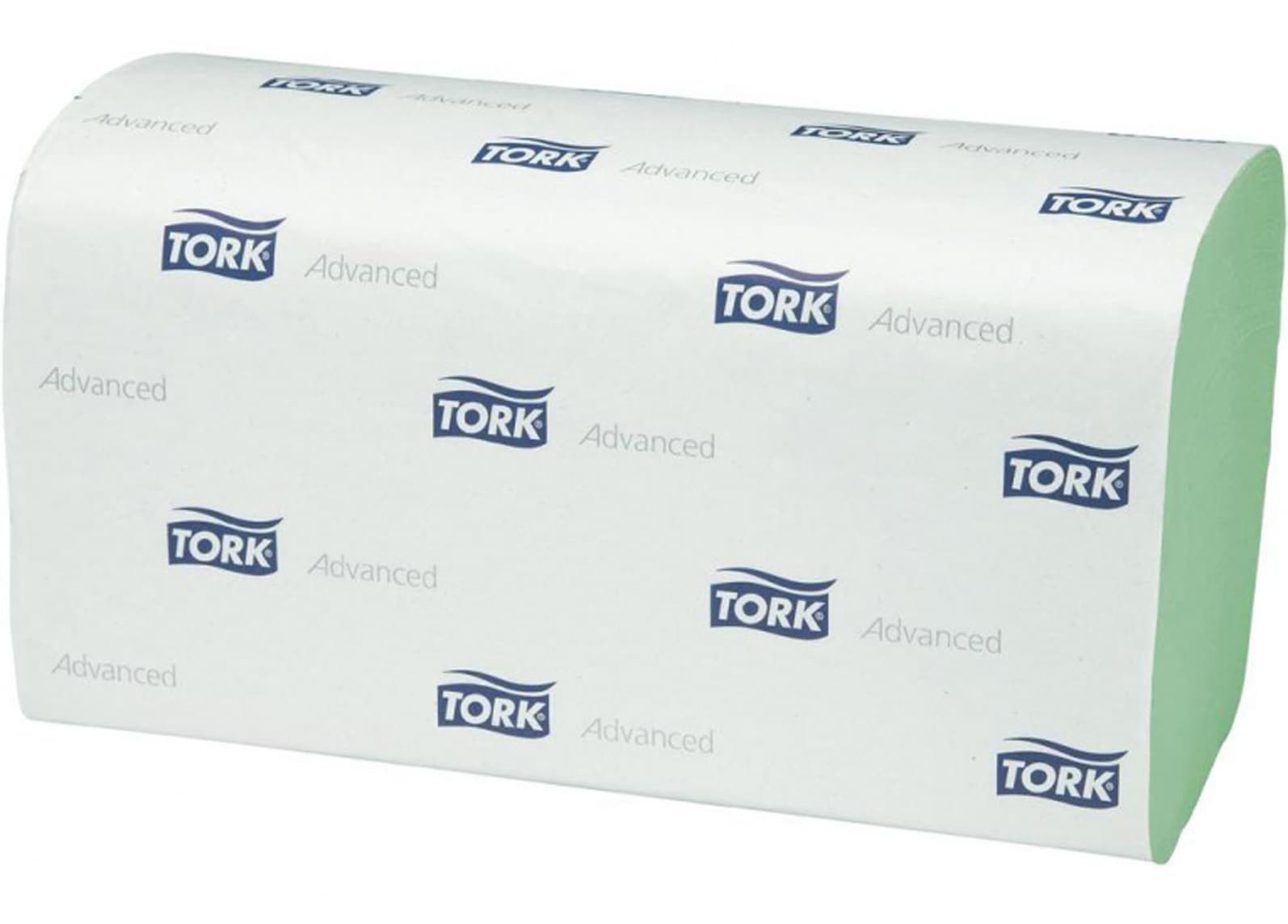 Handdoek Tork H3 Advanced singlefold 2-laags 248x230mm 15x250 vel groen 290179 2