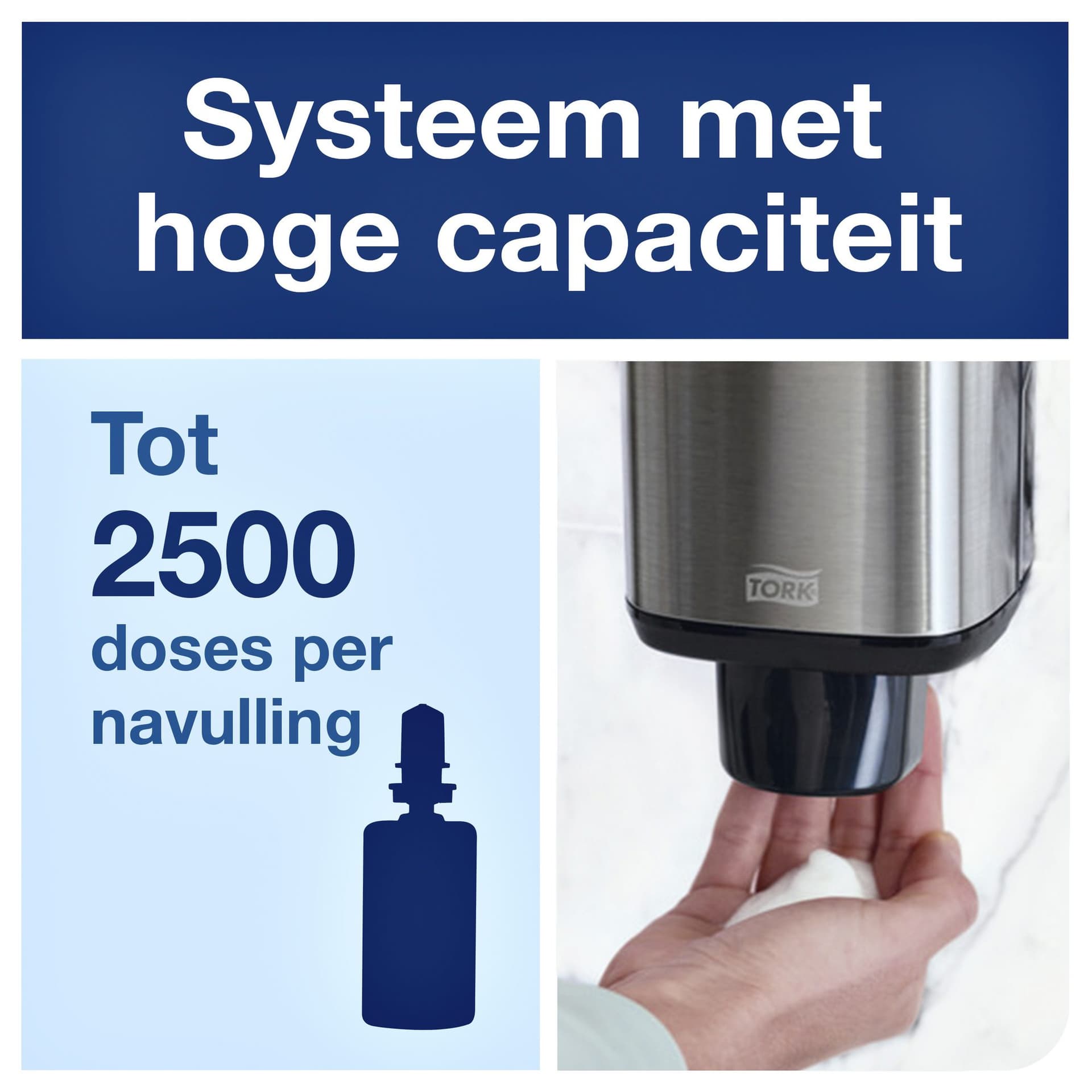 Zeepdispenser Tork S4 Image Line 1000ml zilver 460010 5