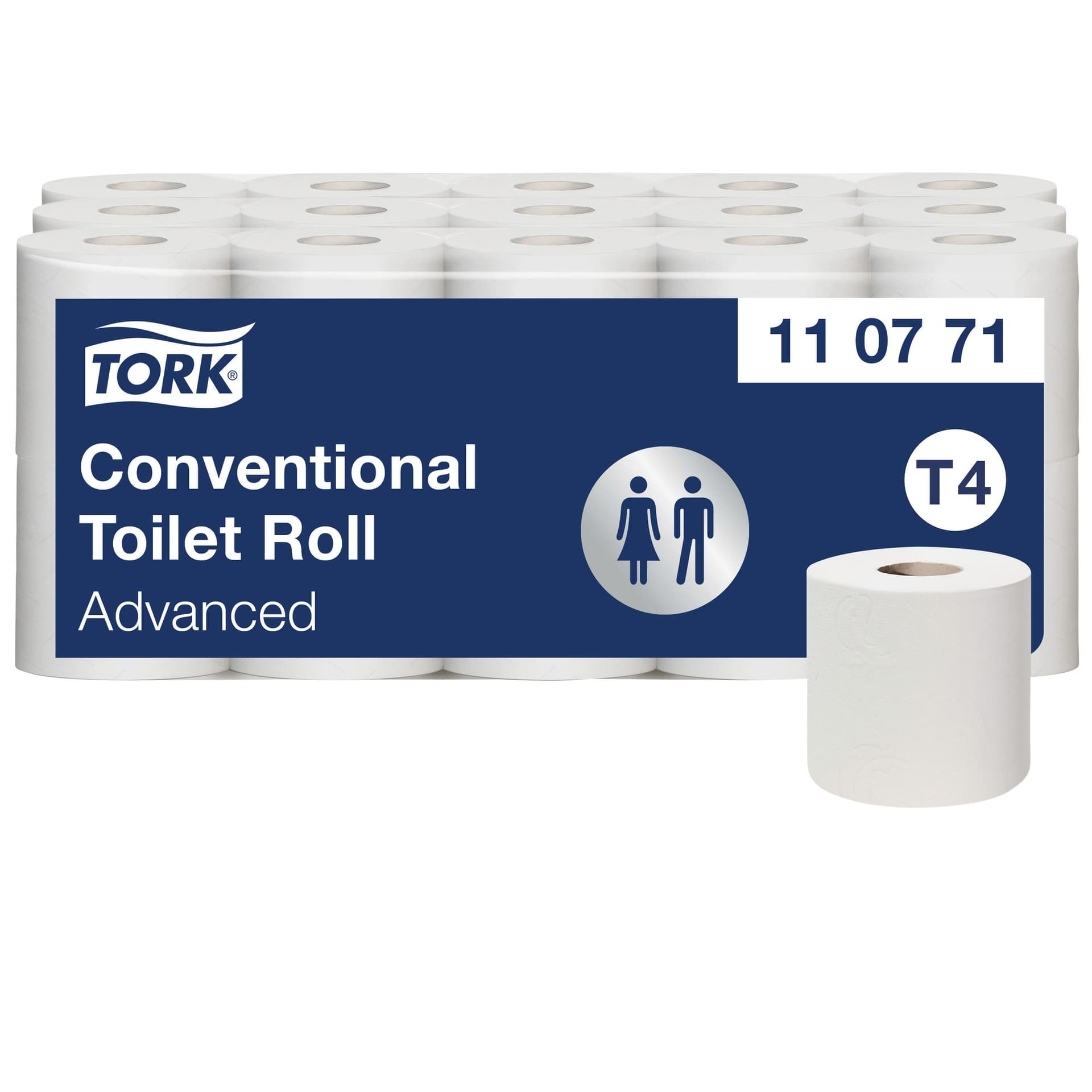 Toiletpapier Tork T4 Advanced 2-laags 400 vel wit 110771