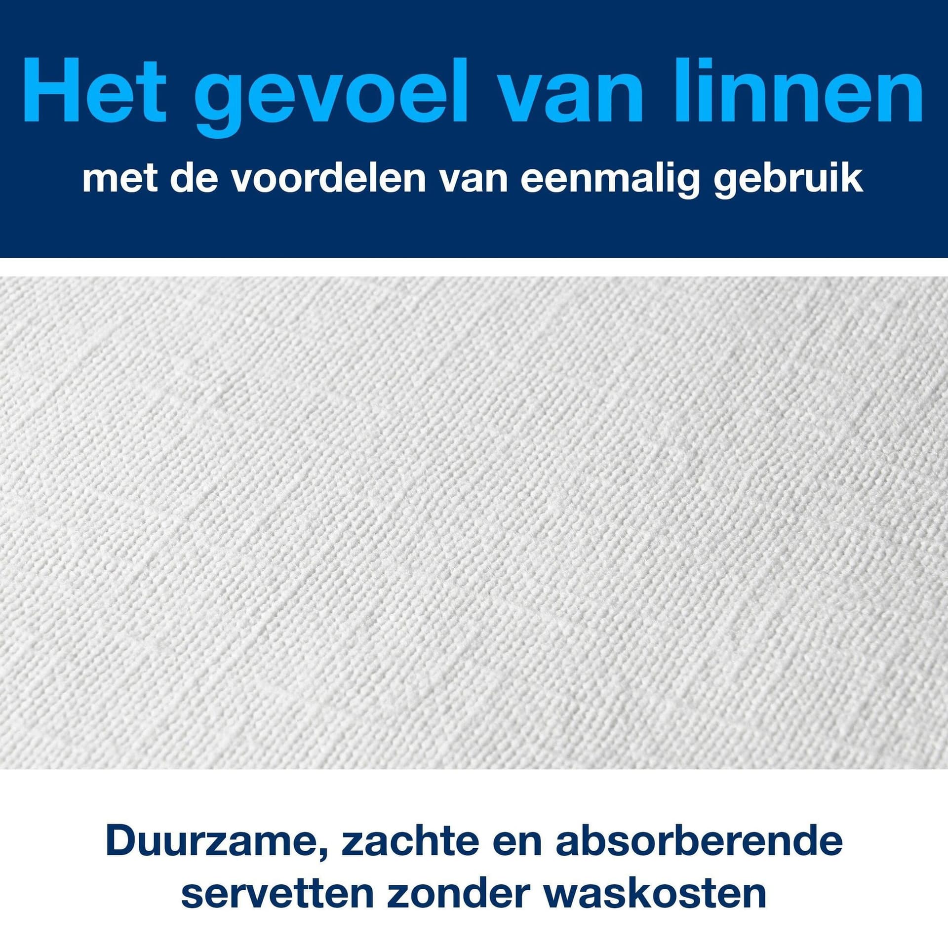 Dinerservet Tork Linstyle Premium 1/8 vouw 1-laags 390x390mm 50 vel wit 478180 2