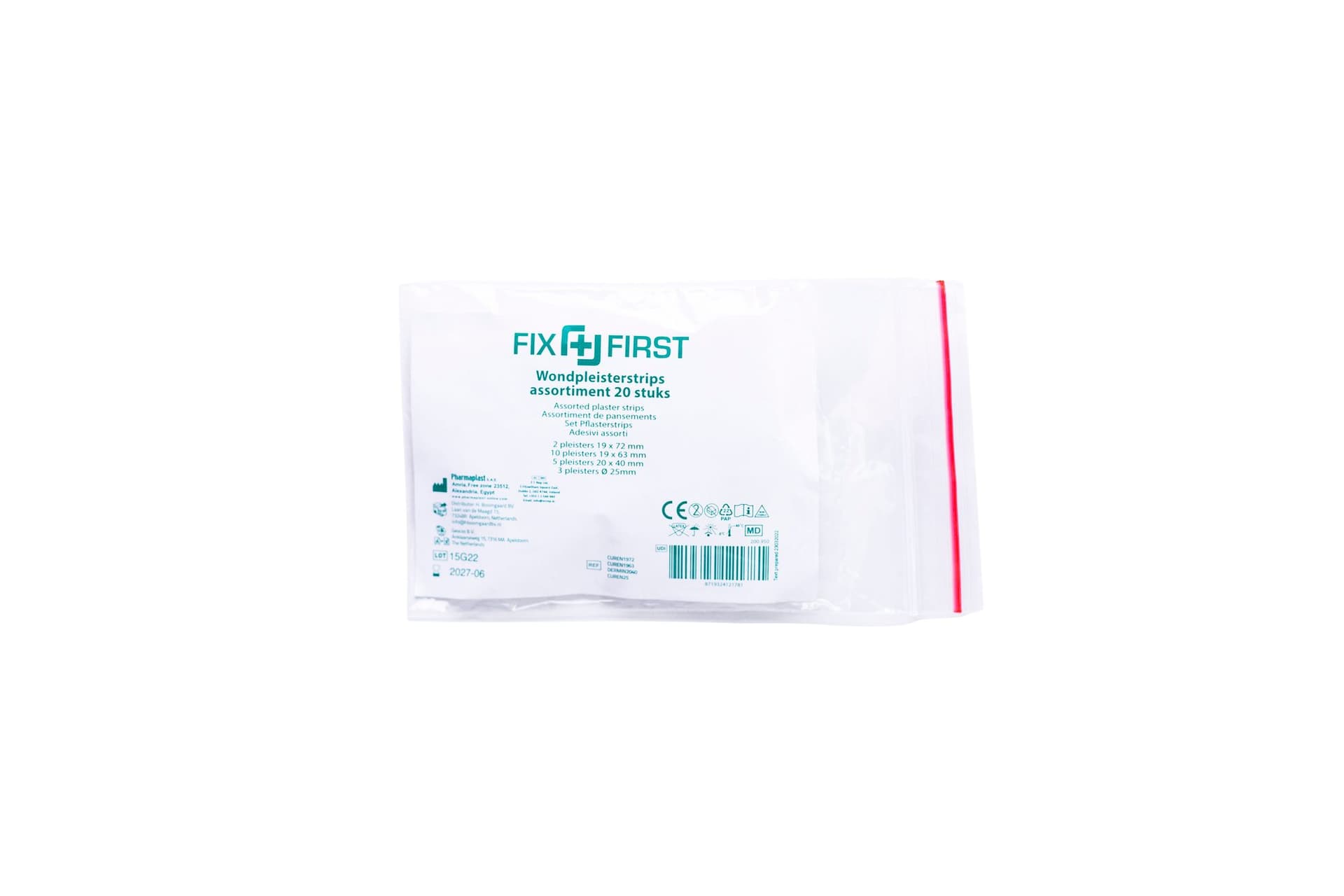 Pleister FixFirst assorti 20 stuks