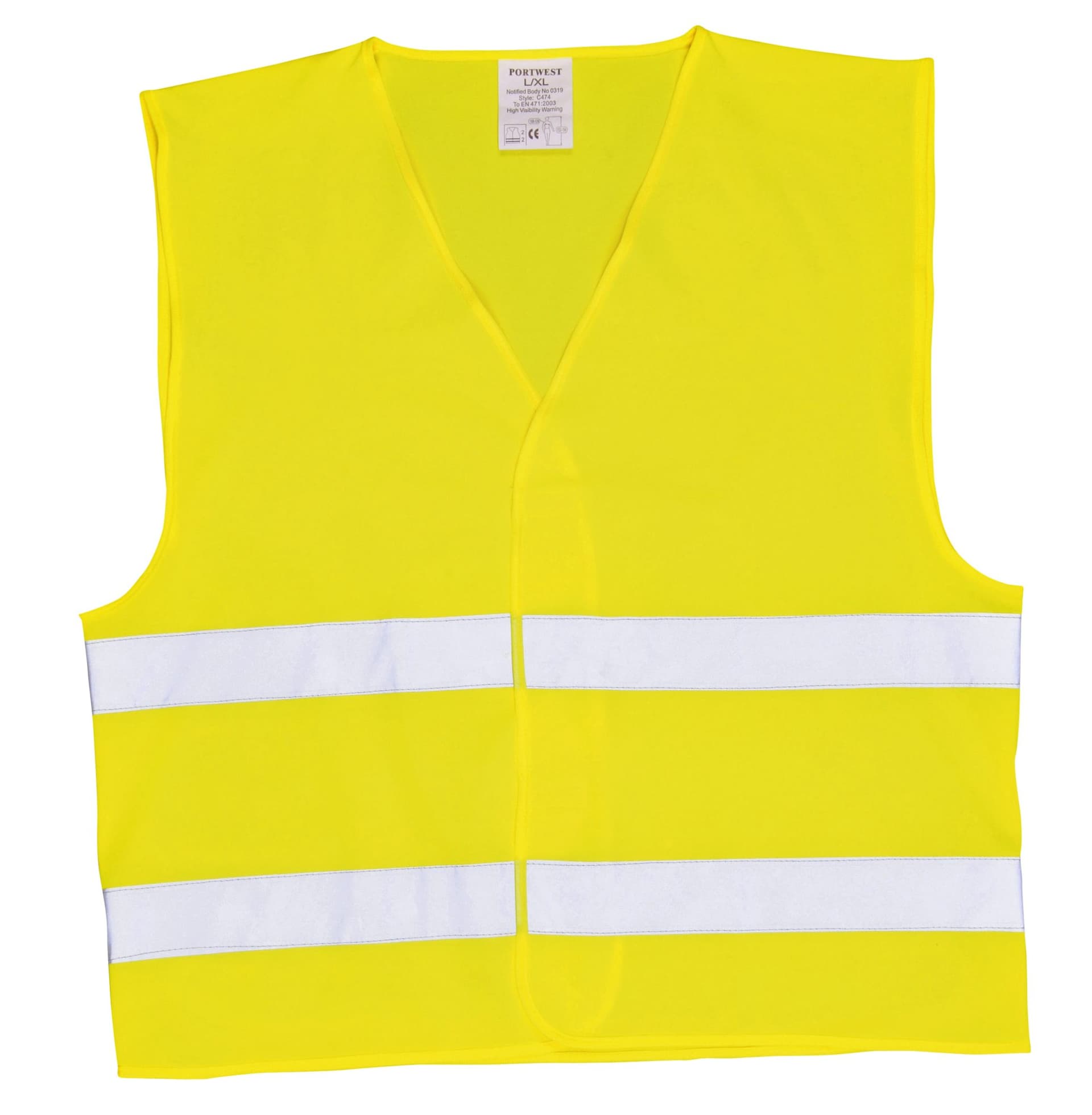 Veiligheidsvest Leina met opdruk "BHV " geel 2