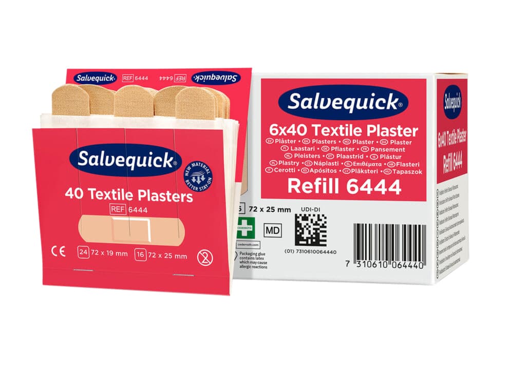 Pleisters Salvequick navulling textiel 6x 40 stuks 2