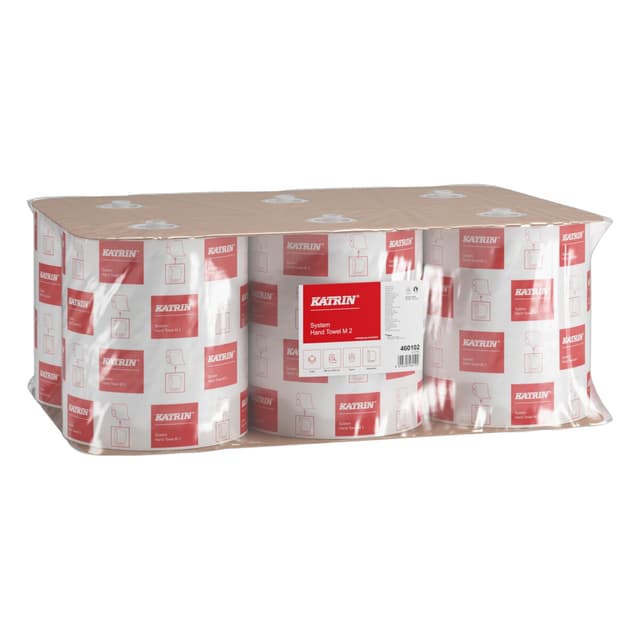 Handdoekrol Katrin systeemrol medium 2-laags 160m wit 460102 3