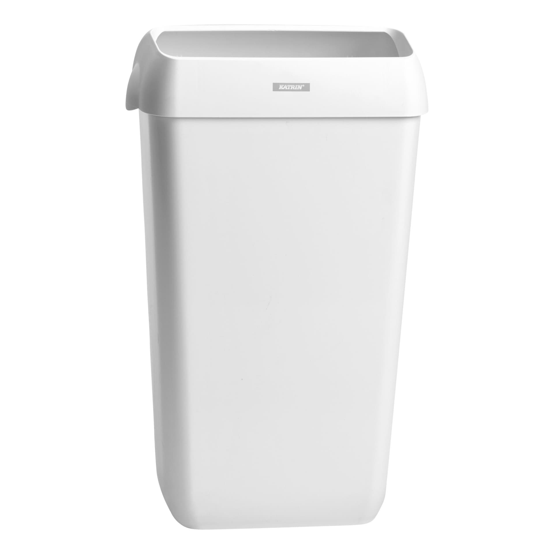 Afvalbak Katrin open inworp 25 liter wit 91899 2
