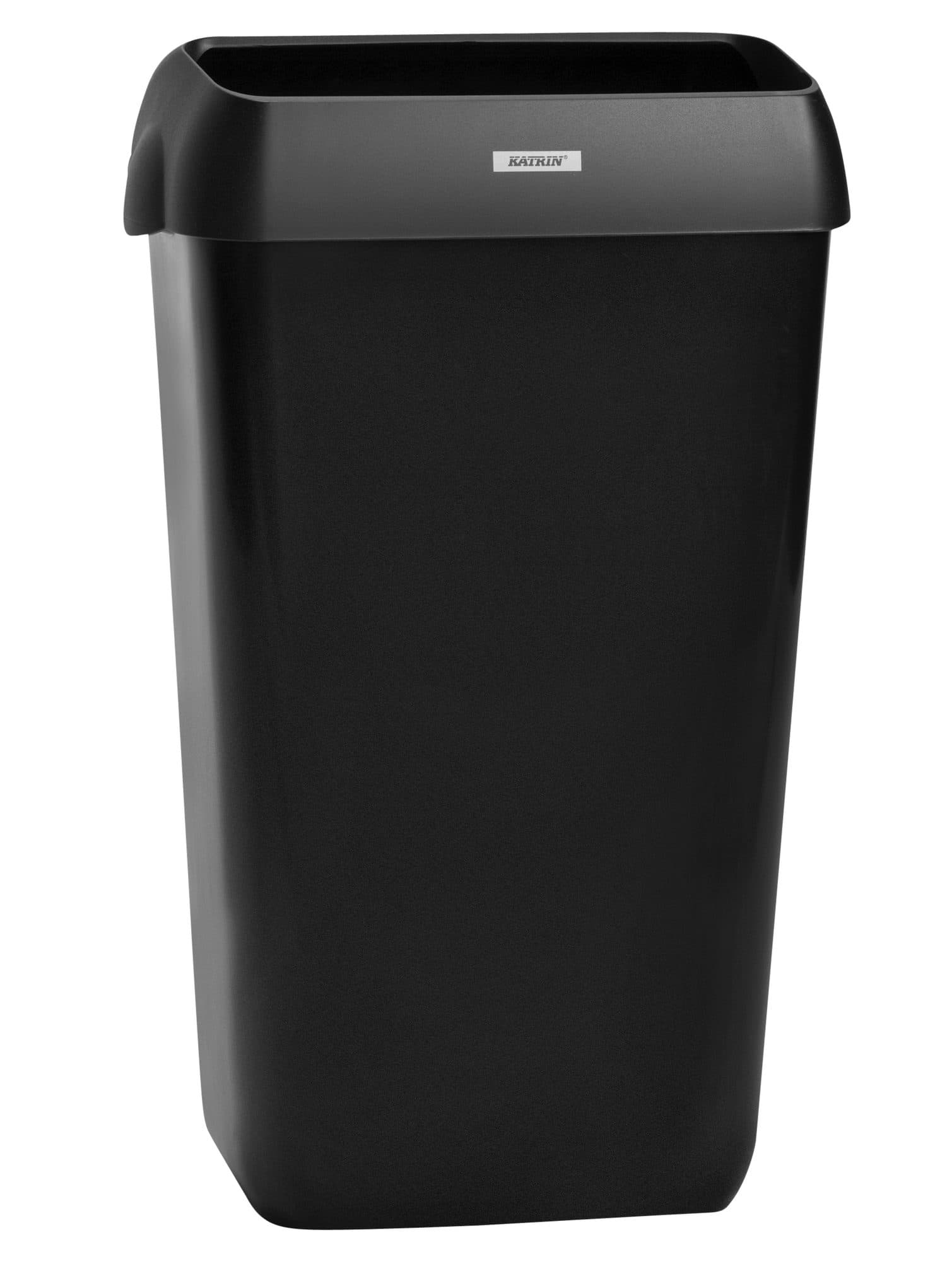 Afvalbak Katrin open inworp 25 liter zwart 92261 2