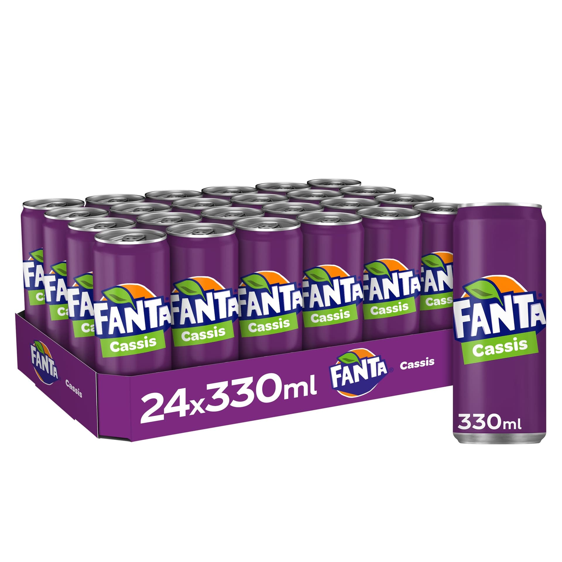 Frisdrank Fanta cassis blik 330ml 2