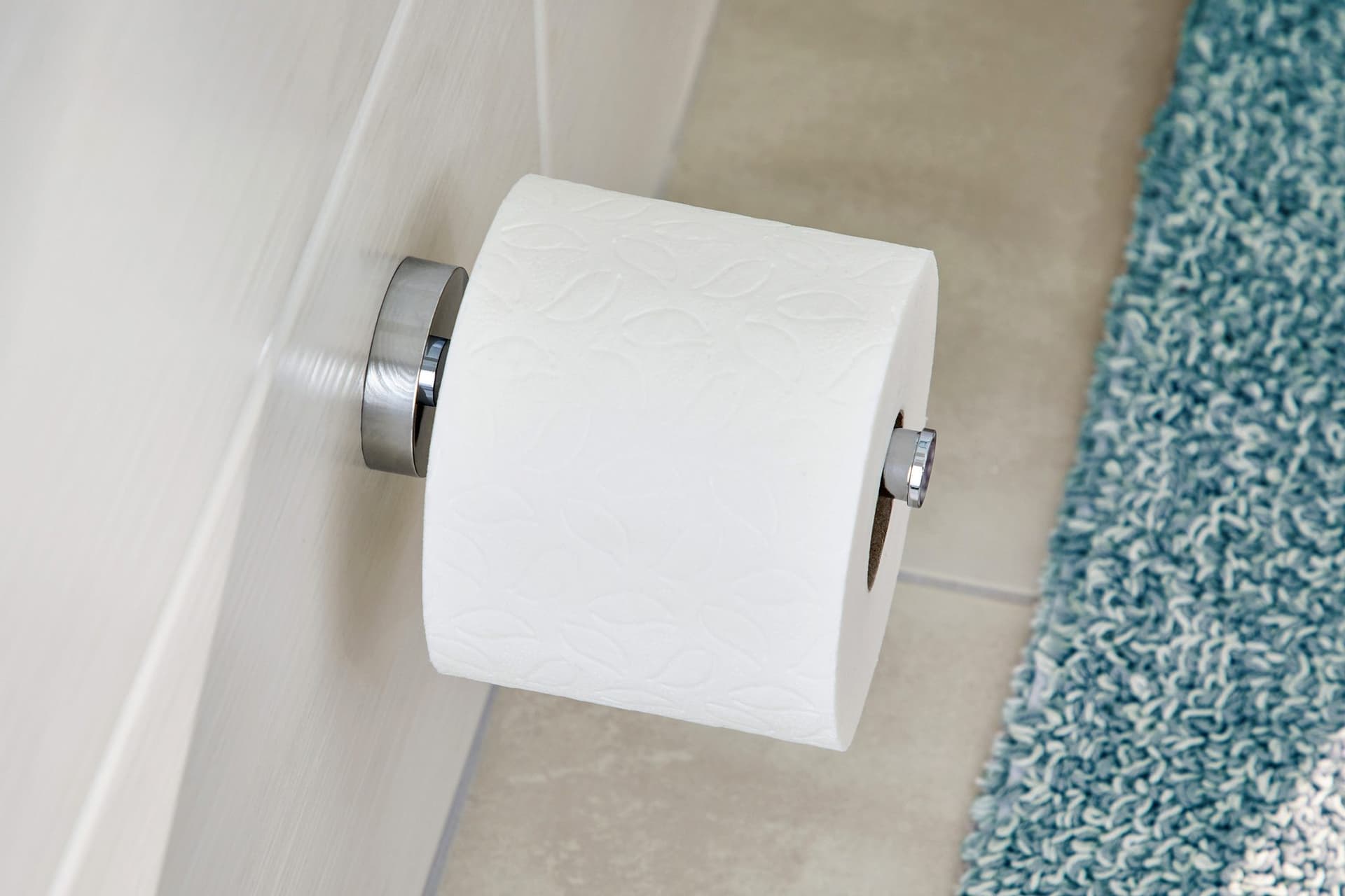 Reserverolhouder tesa® Smooz hoogglans verchroomd metaal zelfklevend 5