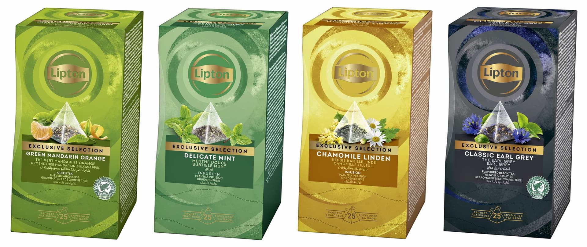 Thee Lipton Exclusive subtiele munt 25x2gr 5