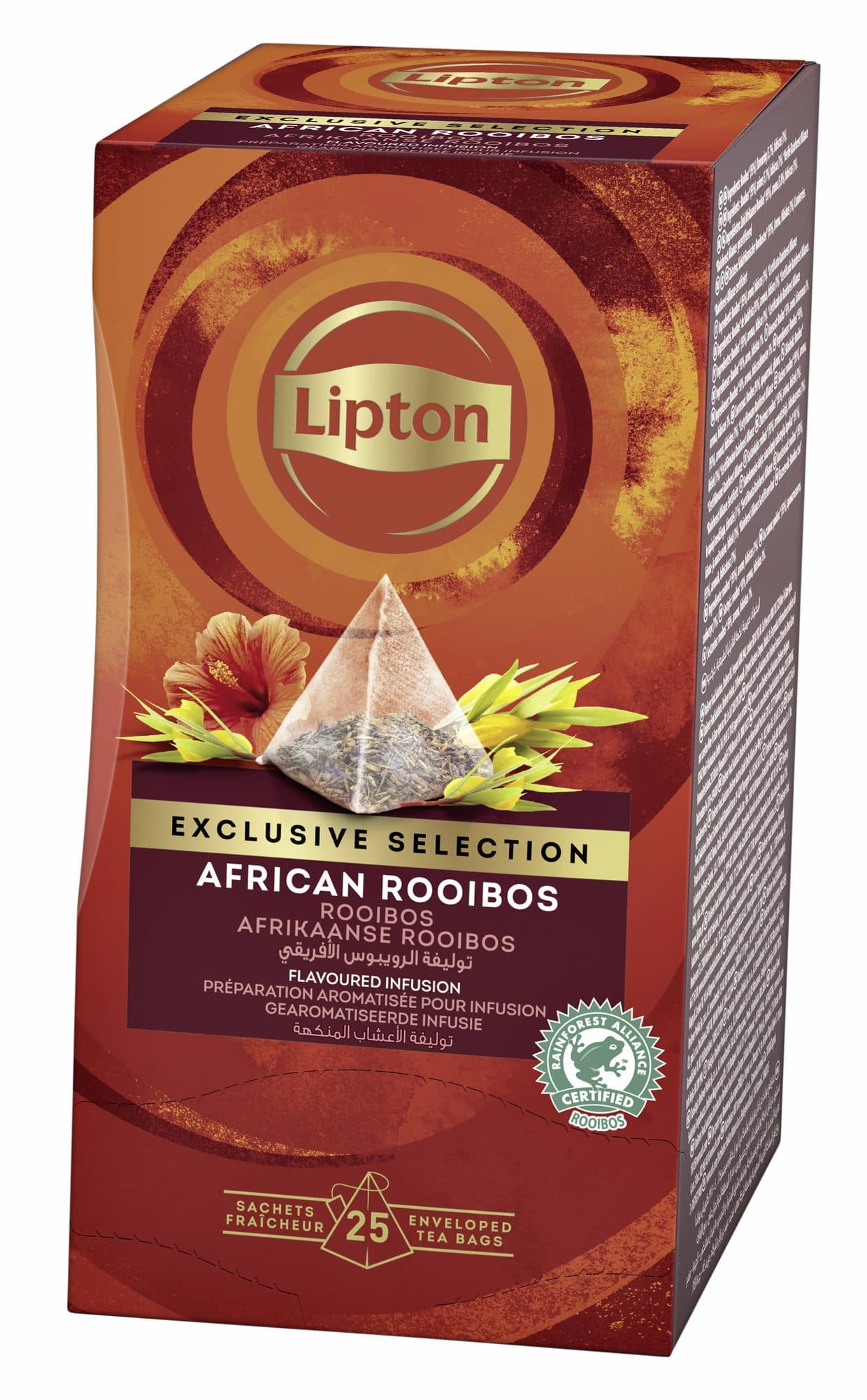 Thee Lipton Exclusive Afrikaanse rooibos 25x2gr 2