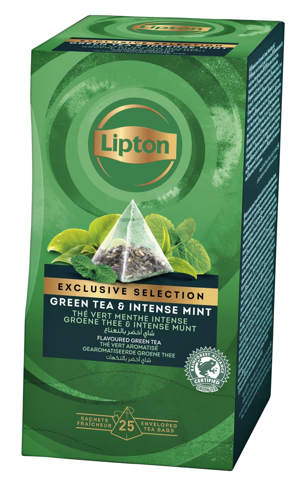 Thee Lipton Exclusive groene thee munt 25x2gr 2