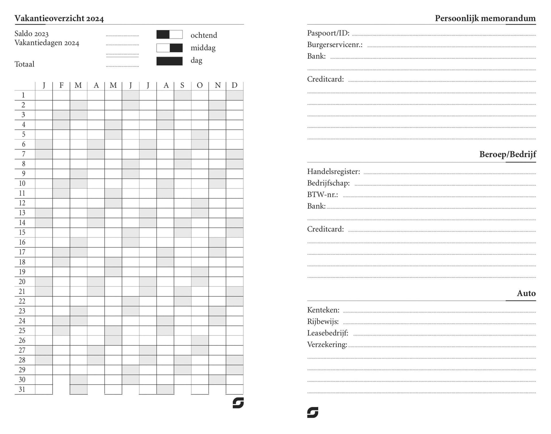 Agendavulling 2027 Succes Senior 7dagen/2pagina's 4