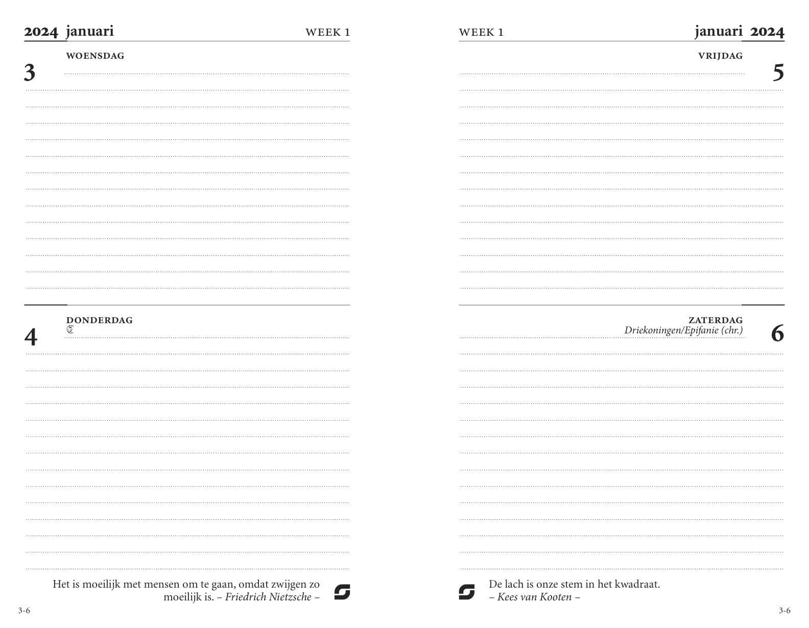 Agendavulling 2027 Succes Mini 4dagen/2pagina's 2