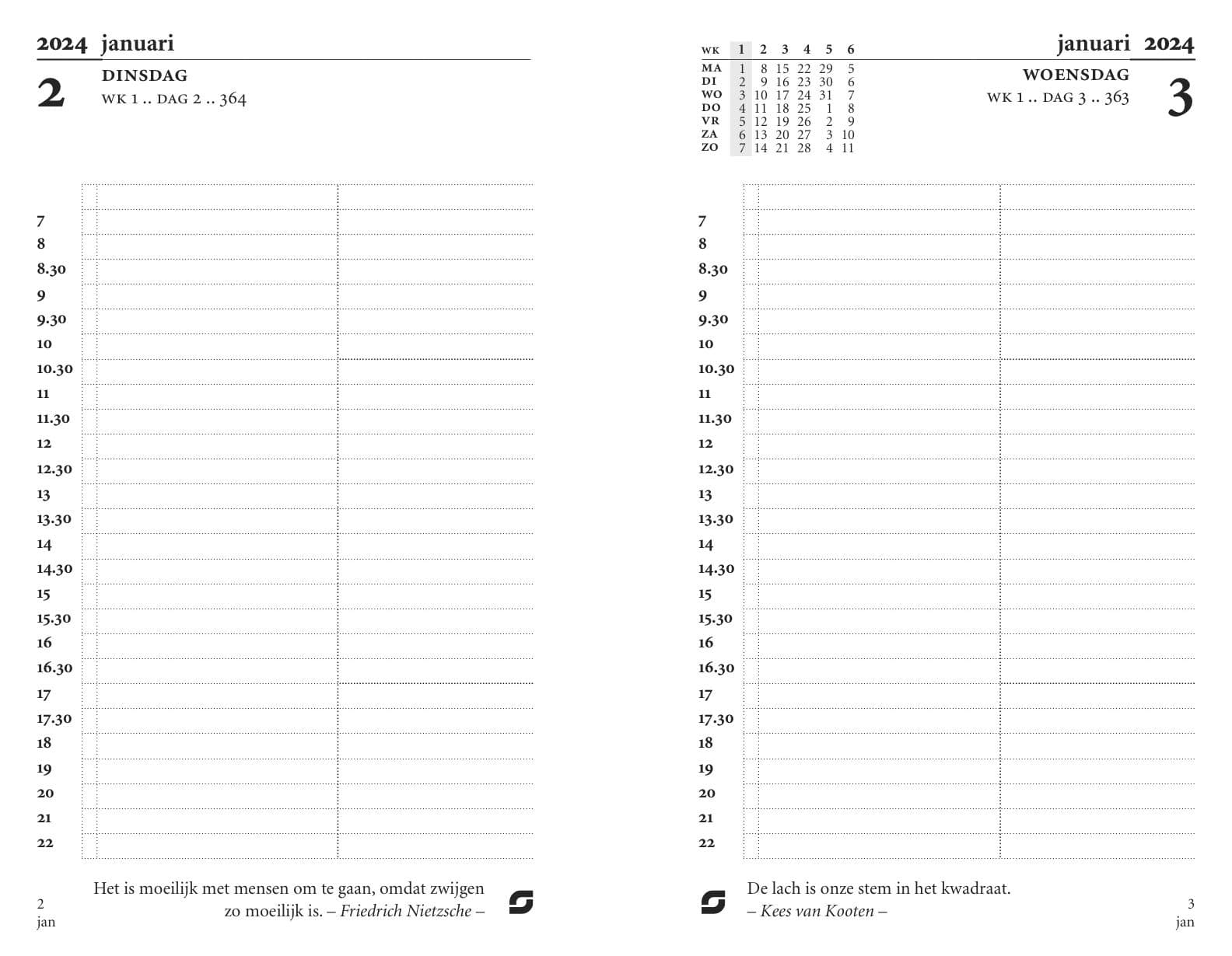 Agendavulling 2027 Succes Mini 1dag/1pagina 2