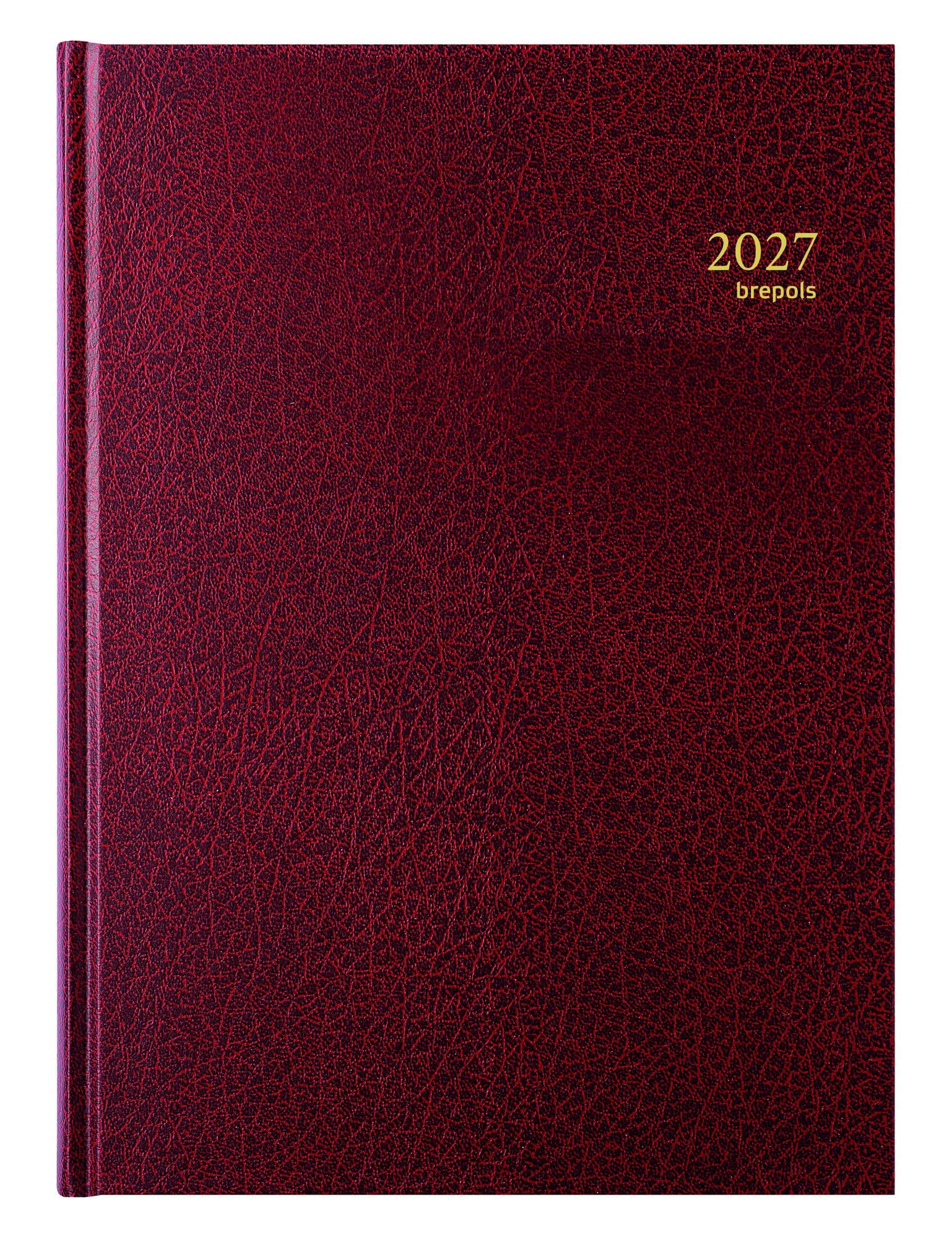 Agenda 2027 Brepols Bremax Santex A4 1dag/2pag 8 kolommen bordeaux
