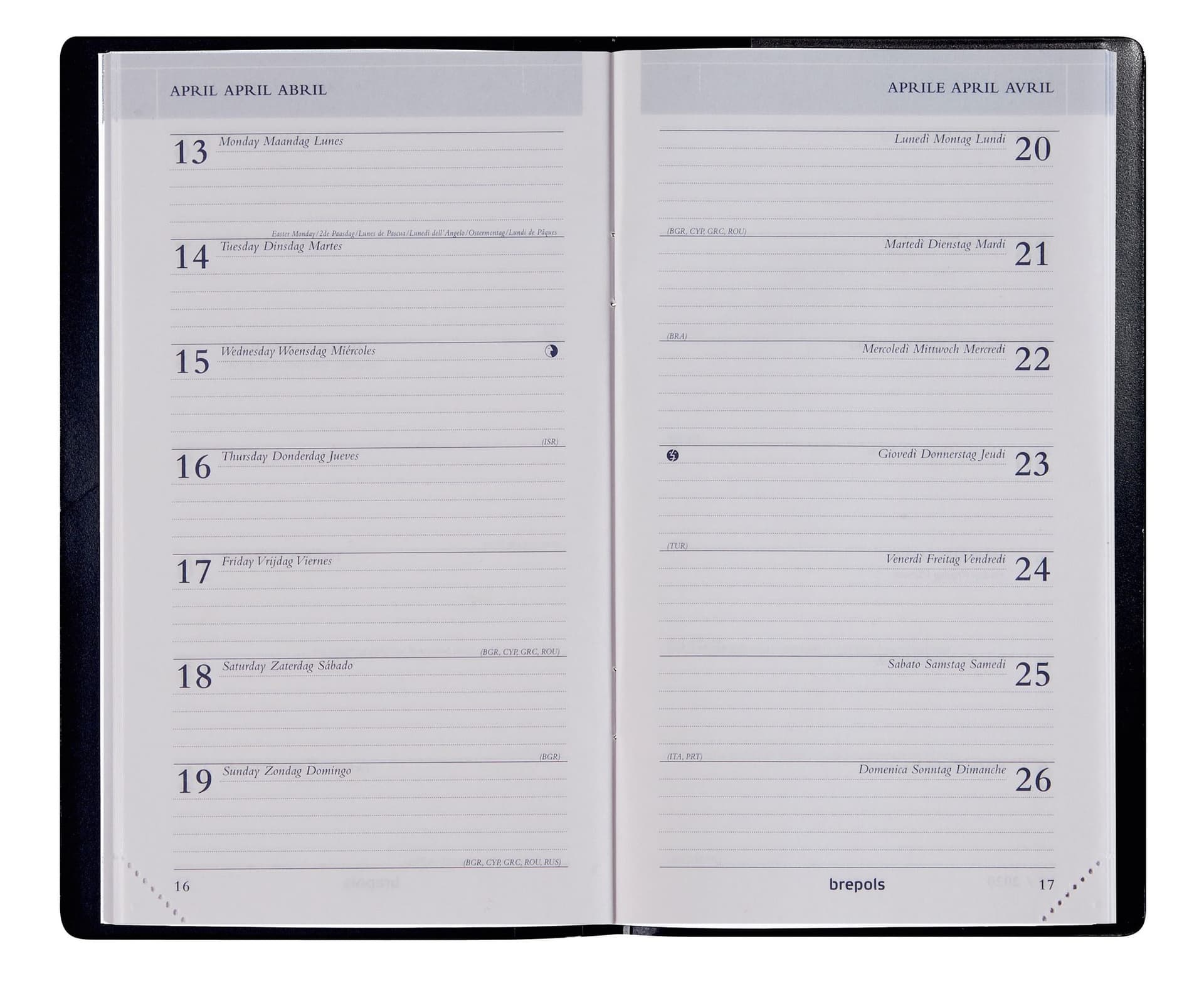 Agenda 2027 Brepols Breplan Seta 7dagen/1pagina assorti 4