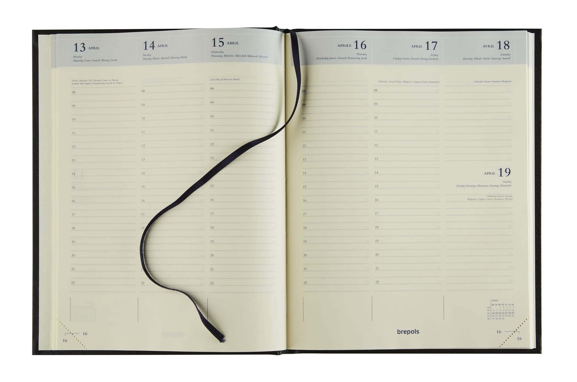 Agenda 2027 Brepols Timing Lima 7dagen/2pagina's zestalig blauw 2