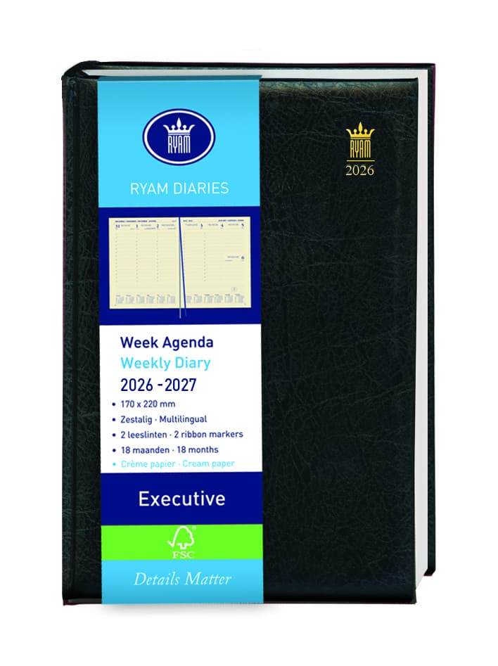 Schoolagenda 26-27 Ryam Executive Mundior 7d/2p zw
