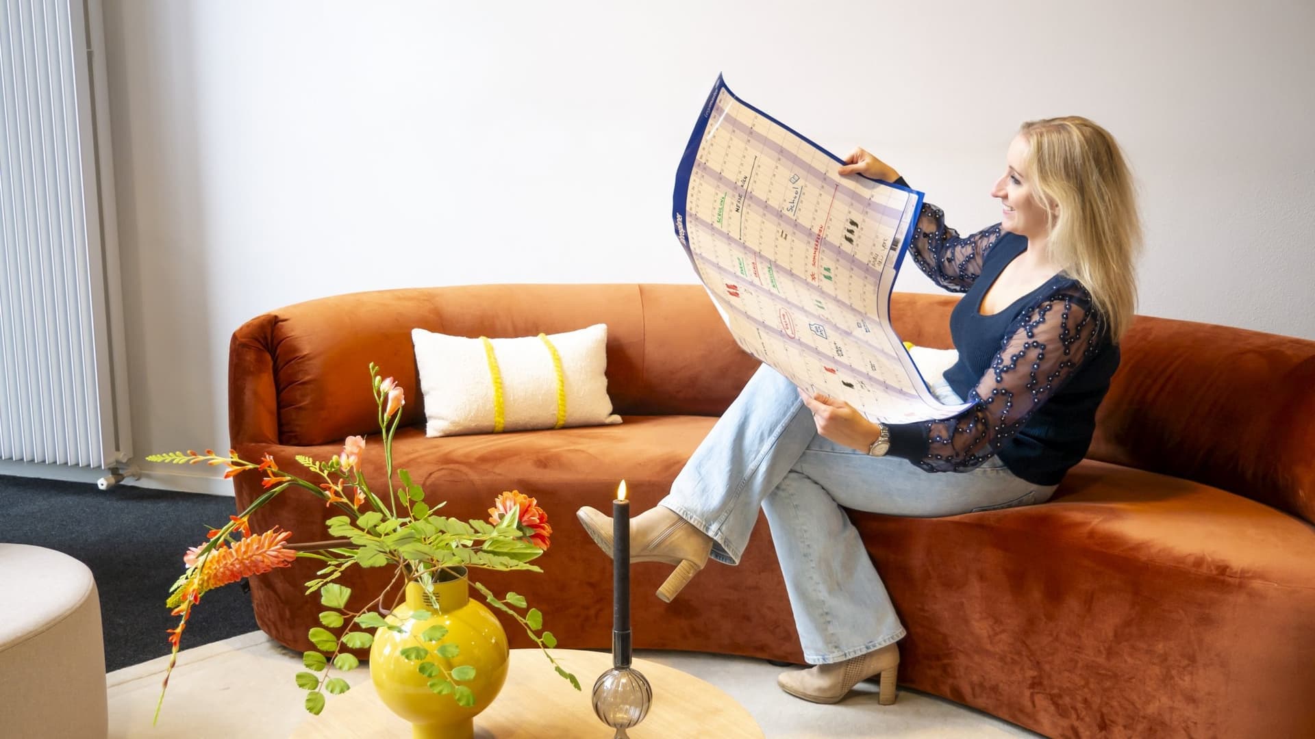 Jaarplanner 2027 Legamaster 90x60cm horizontaal gelamineerd Engelstalig 4
