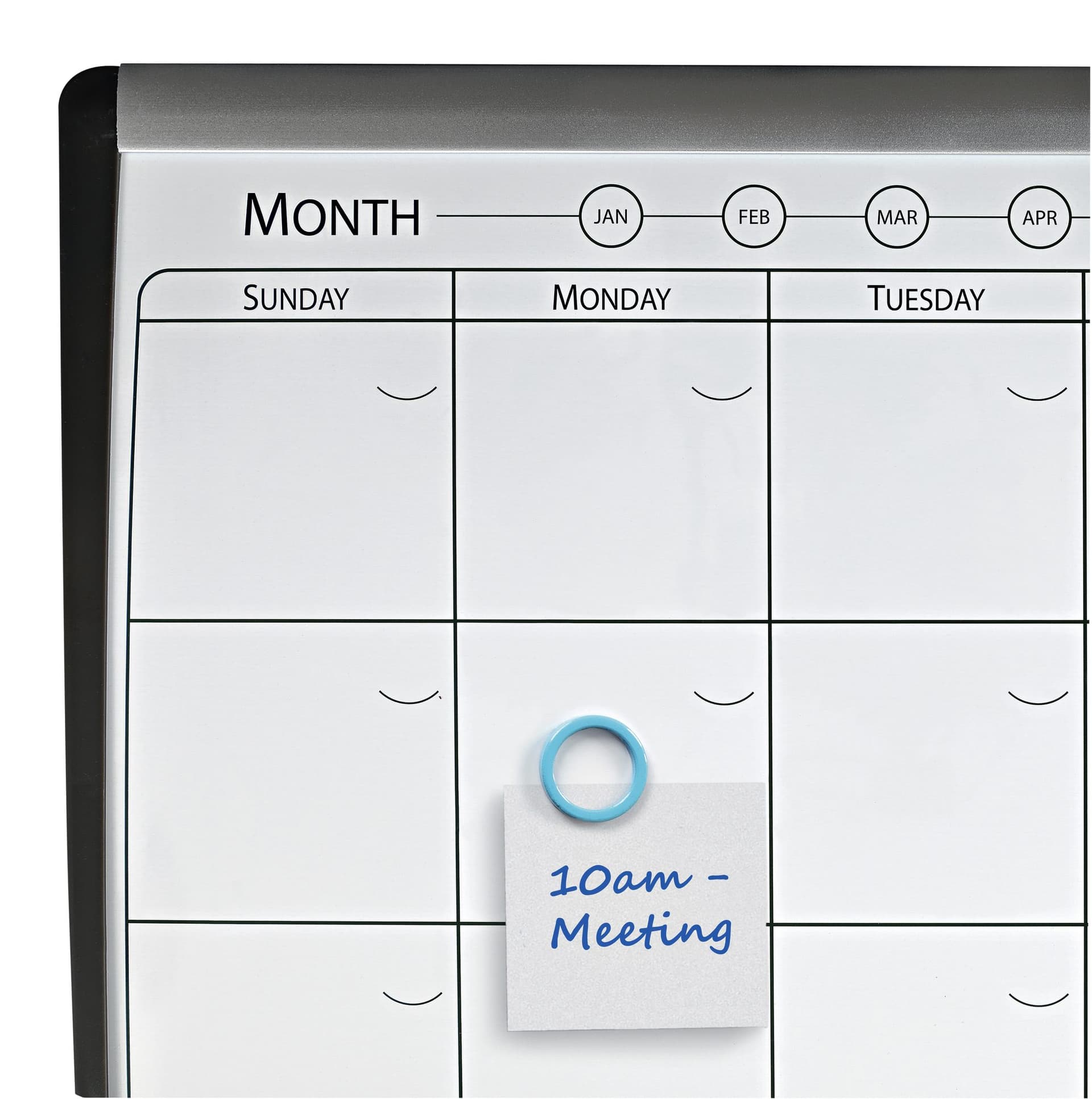 Whiteboard Nobo magnetische planner met prikbord van kurk 58,5x43cm 3