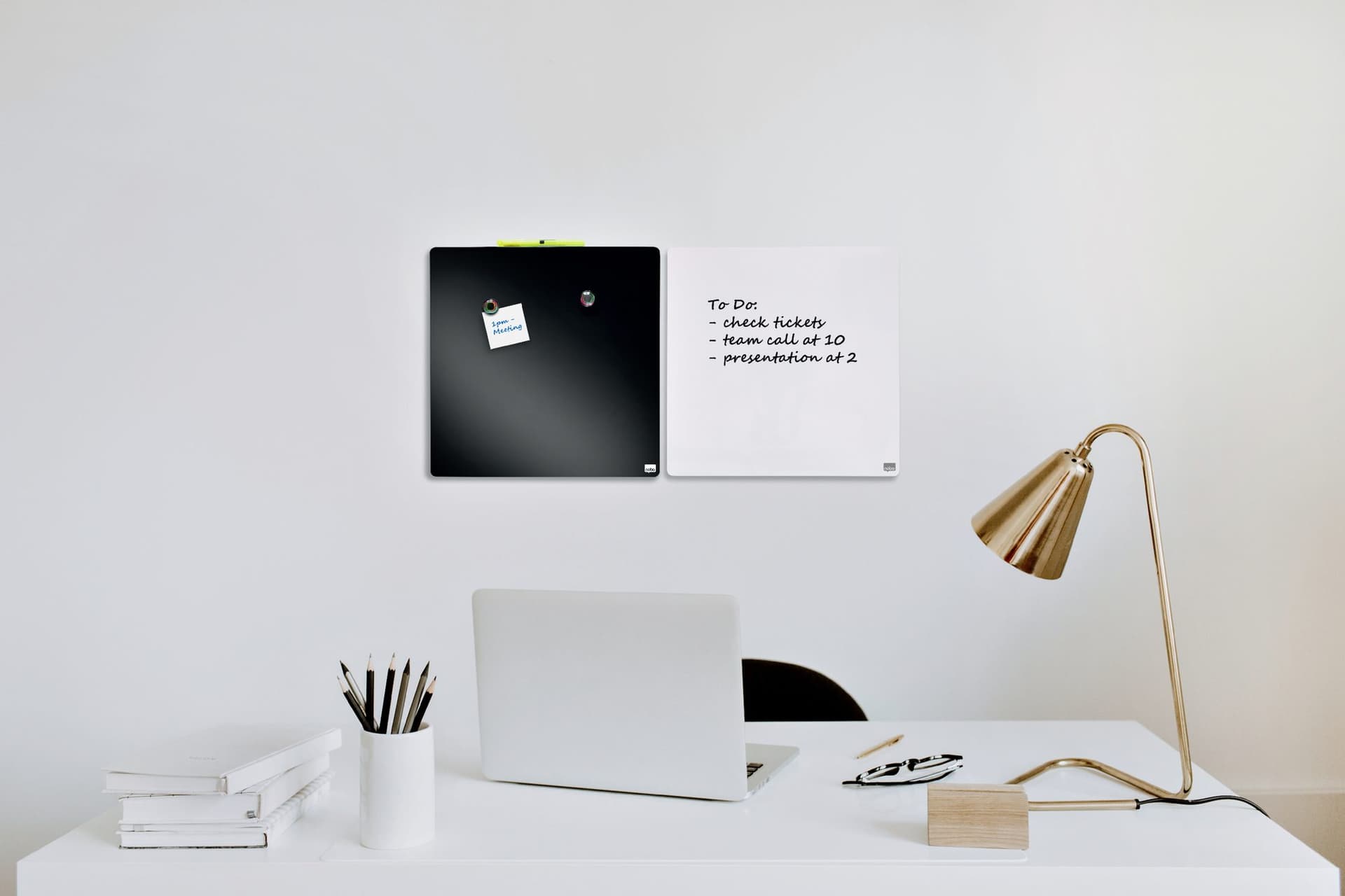Whiteboard Nobo tegel 36x36cm wit magnetisch 6