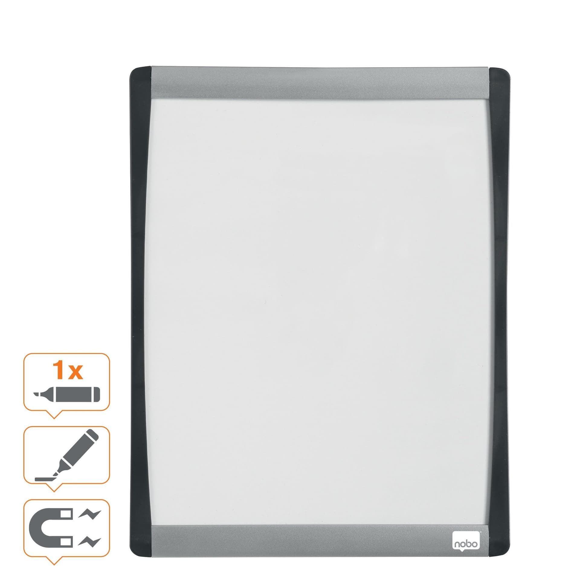 Whiteboard Nobo 28x21.5cm gewelfd 3