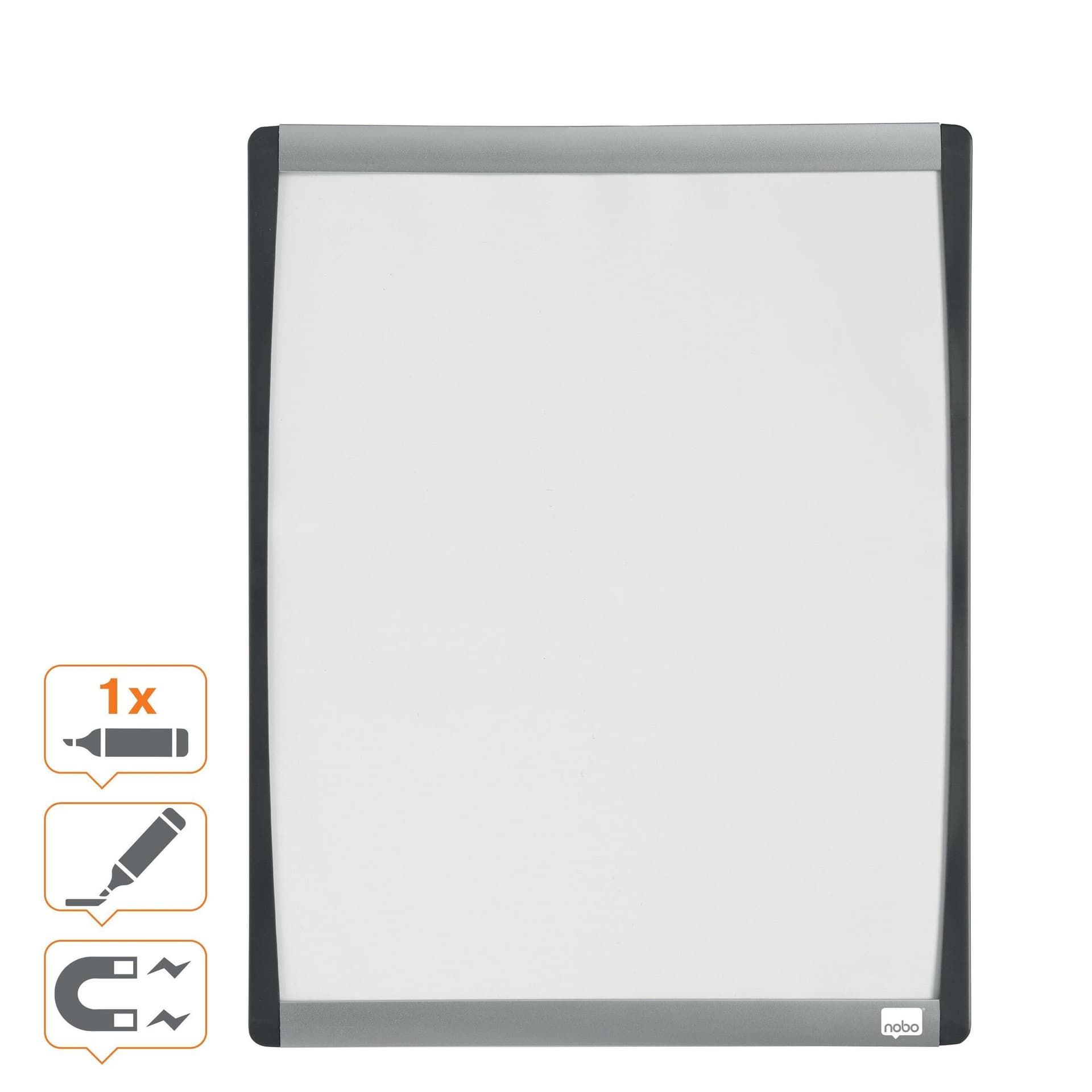 Whiteboard Nobo 35.5x28cm gewelfd 4