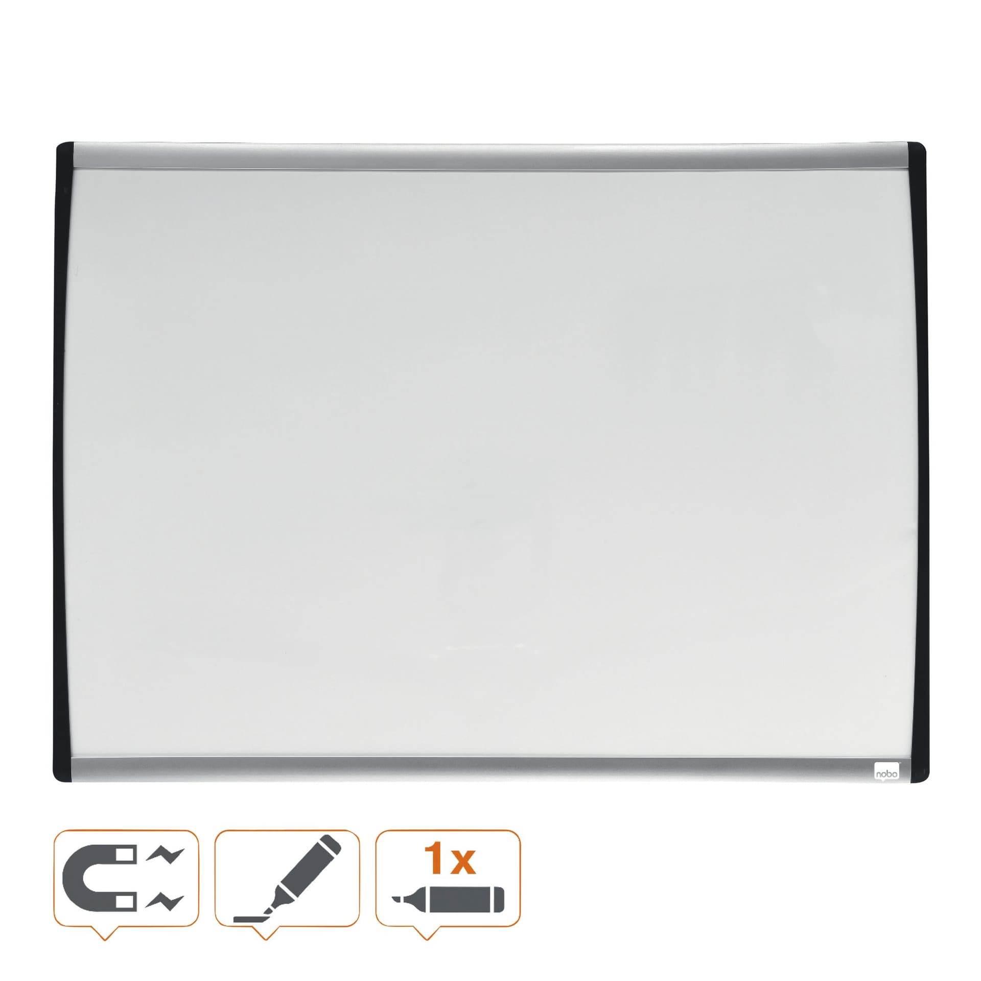 Whiteboard Nobo 58.5x43cm gewelfd 2