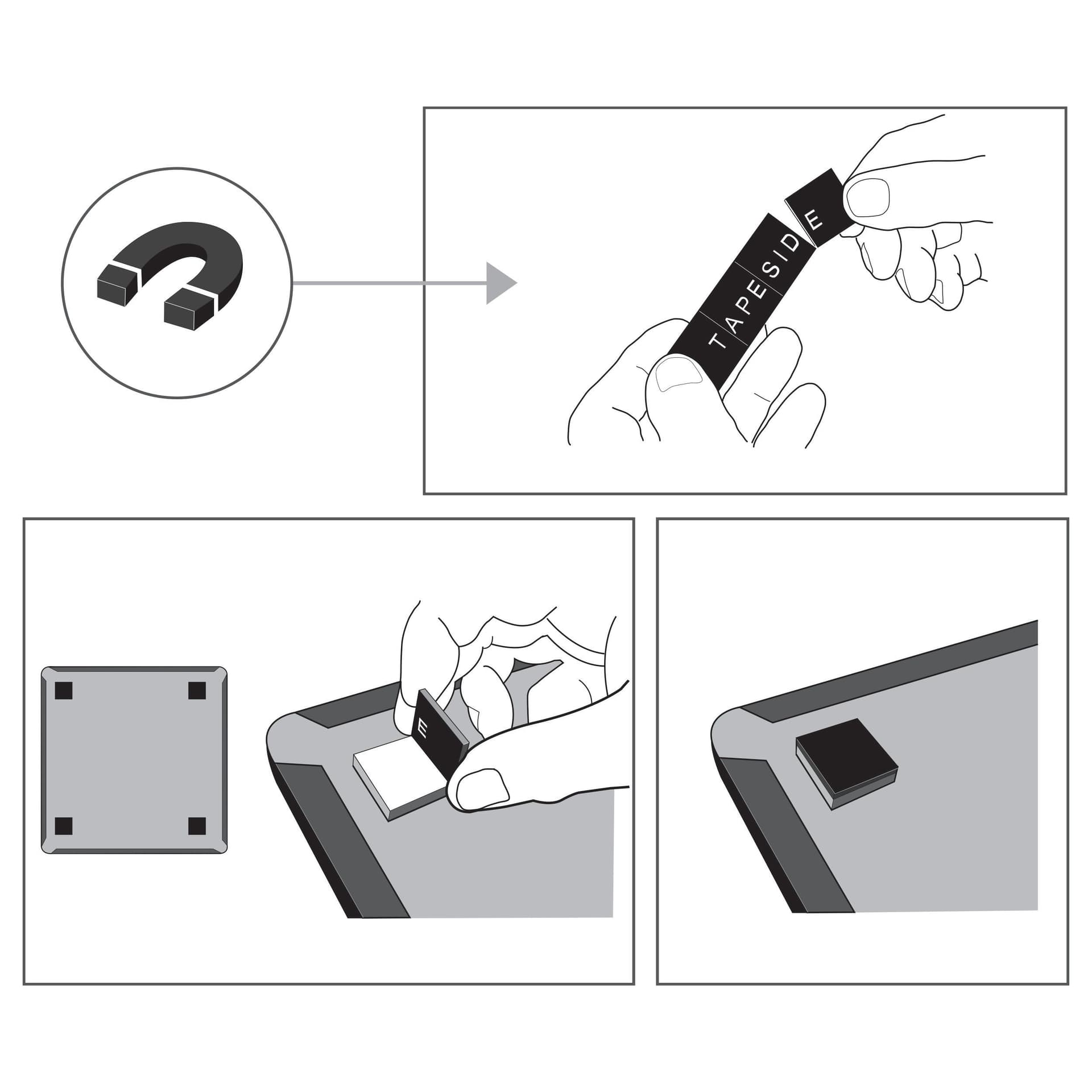 Whiteboard Nobo 21.6x28cm magnetisch assorti 3