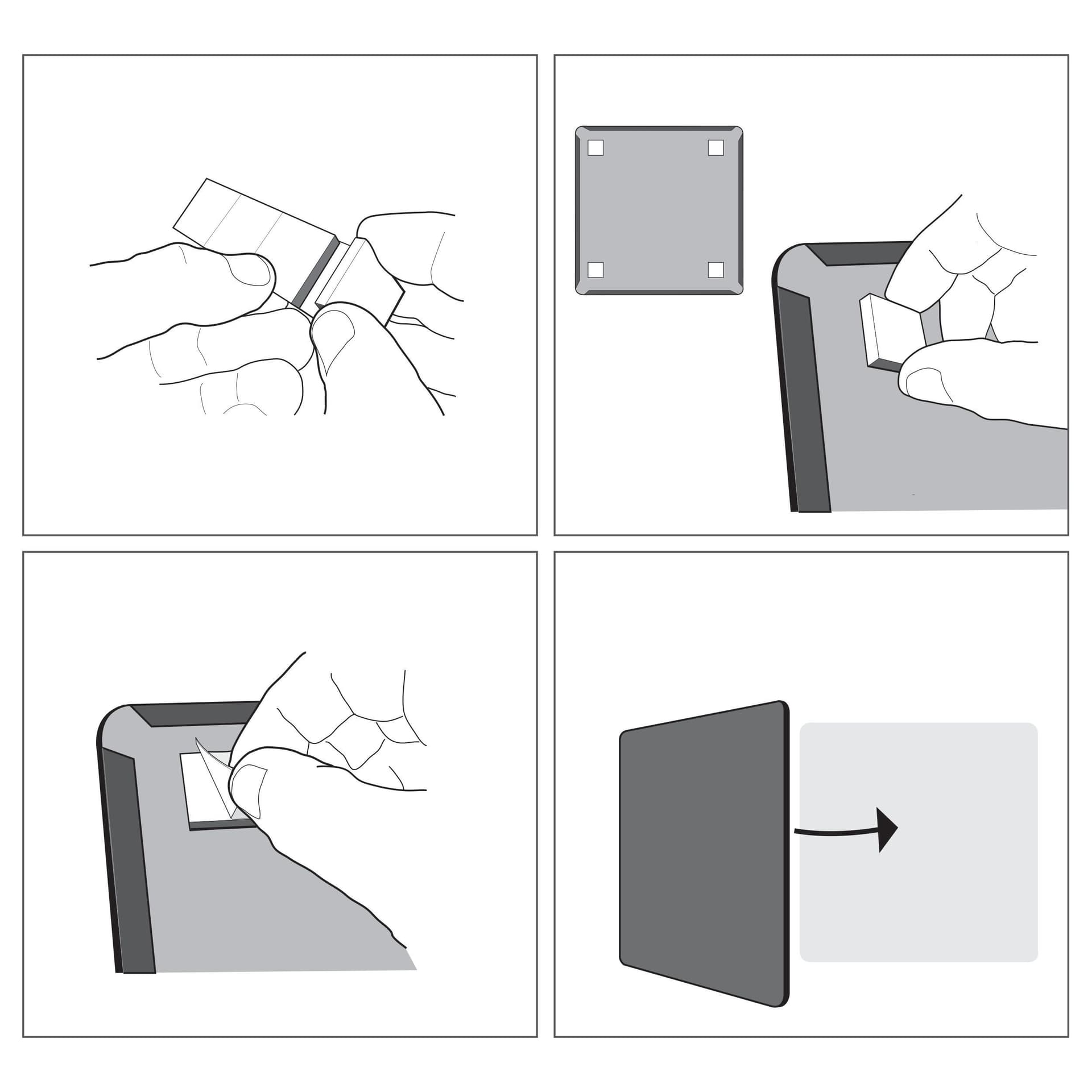 Whiteboard Nobo 21.6x28cm magnetisch assorti 4