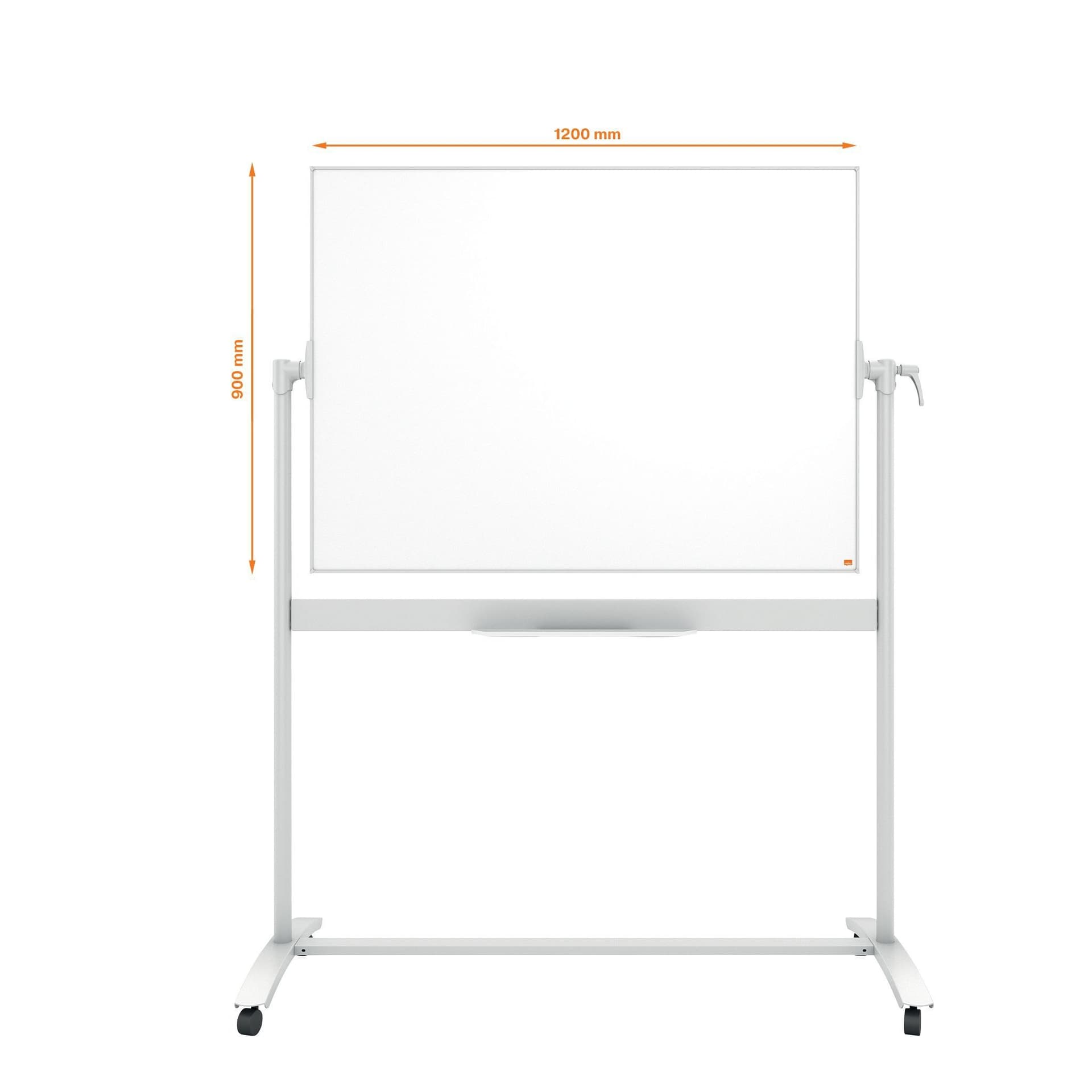 Whiteboard Nobo kantelbord mobiel 90x120cm staal 4