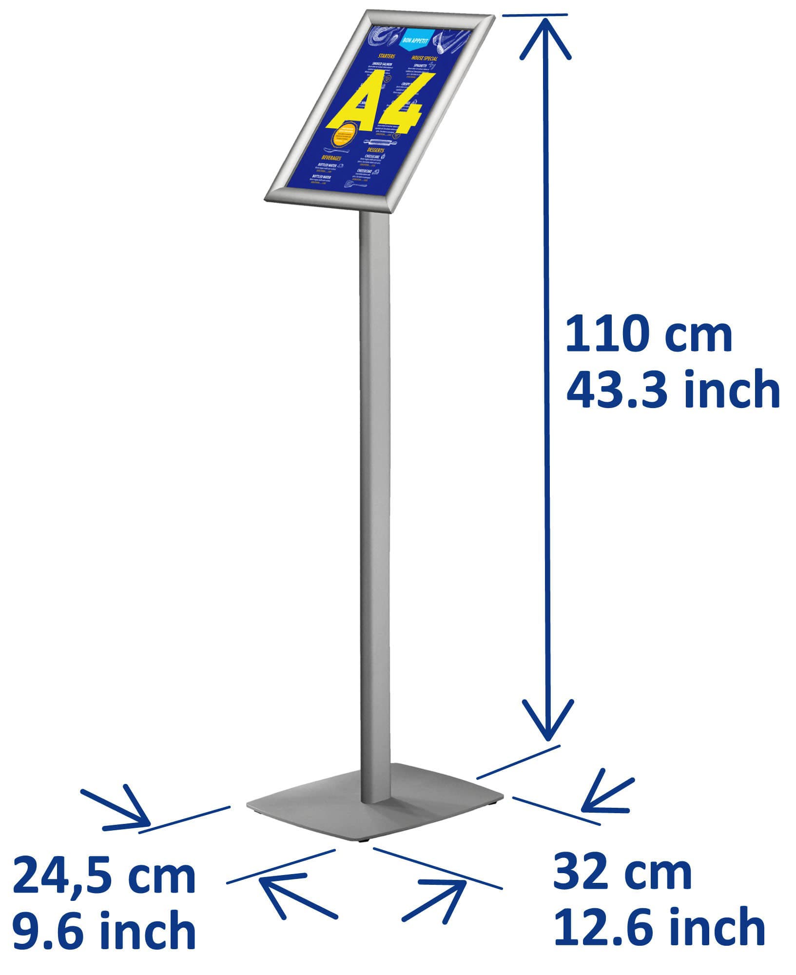 Infostandaard Europel incl. A4 kliklijst 25mm 6