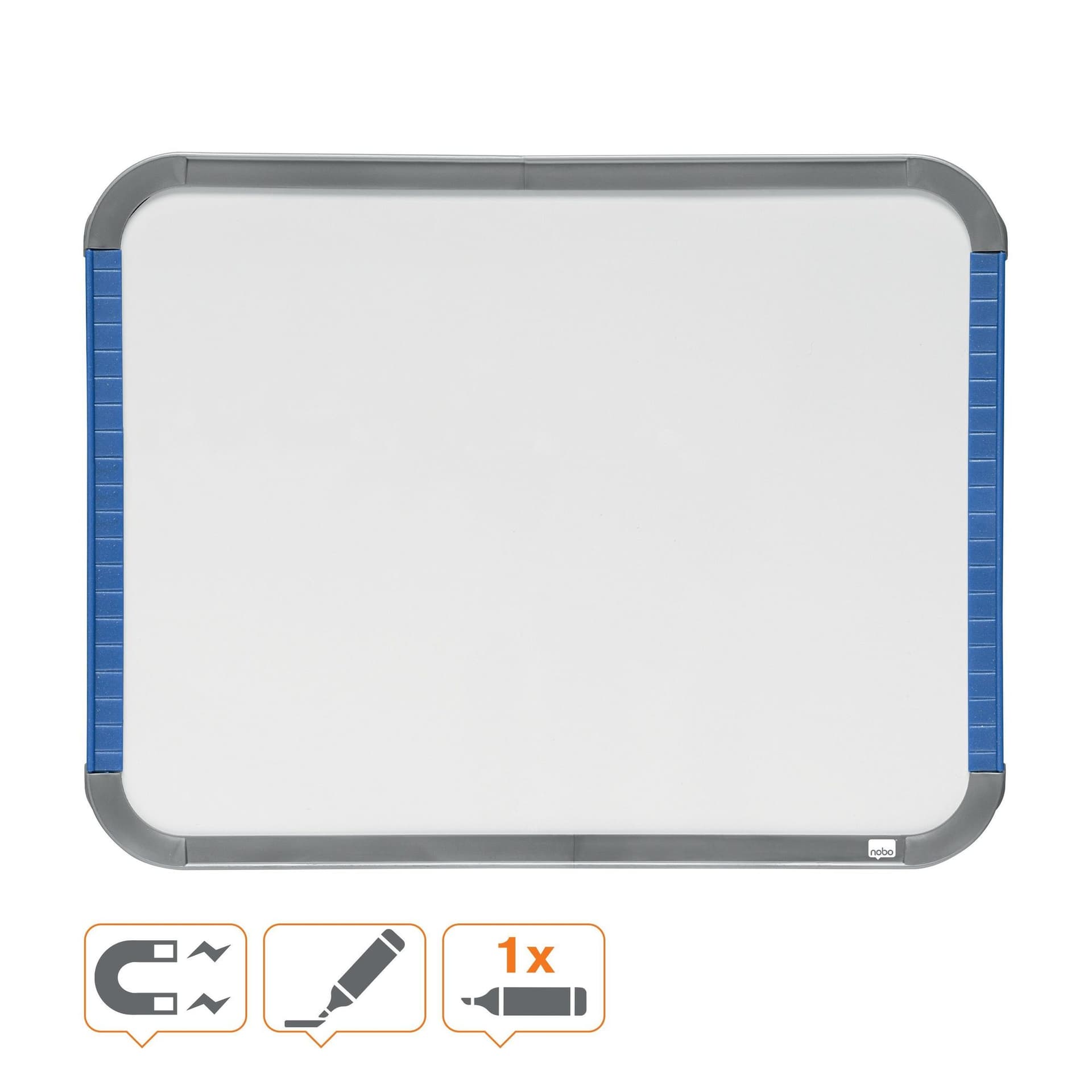 Whiteboard Nobo Slim Line 22x28cm wit 3