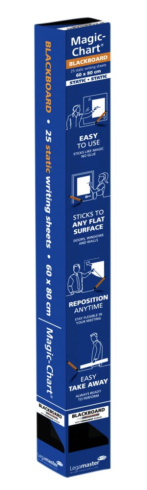 Magic-Chart Legamaster Whiteboard 600x800mm zwart 25 vel 2