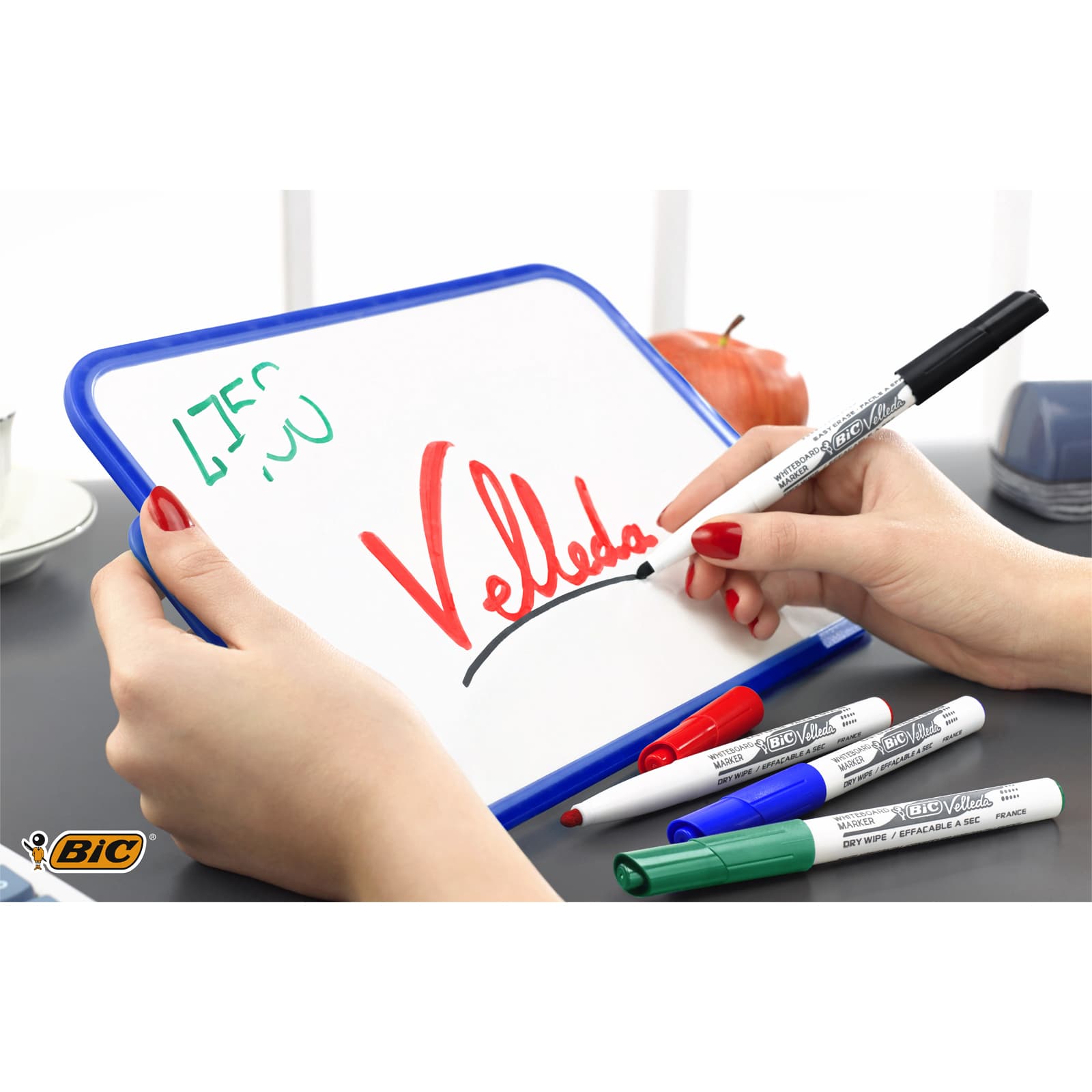 Whiteboardmarker Bic Velleda 1741 rond medium rood 8
