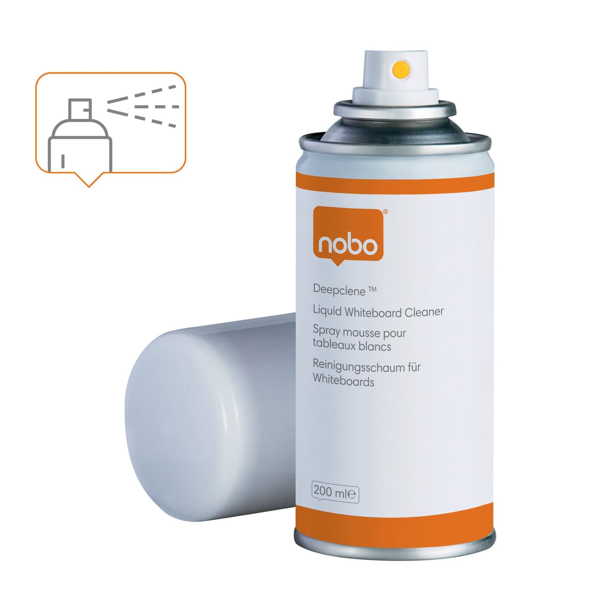 Whiteboardreinigingsspray Nobo deepclene 200ml 2