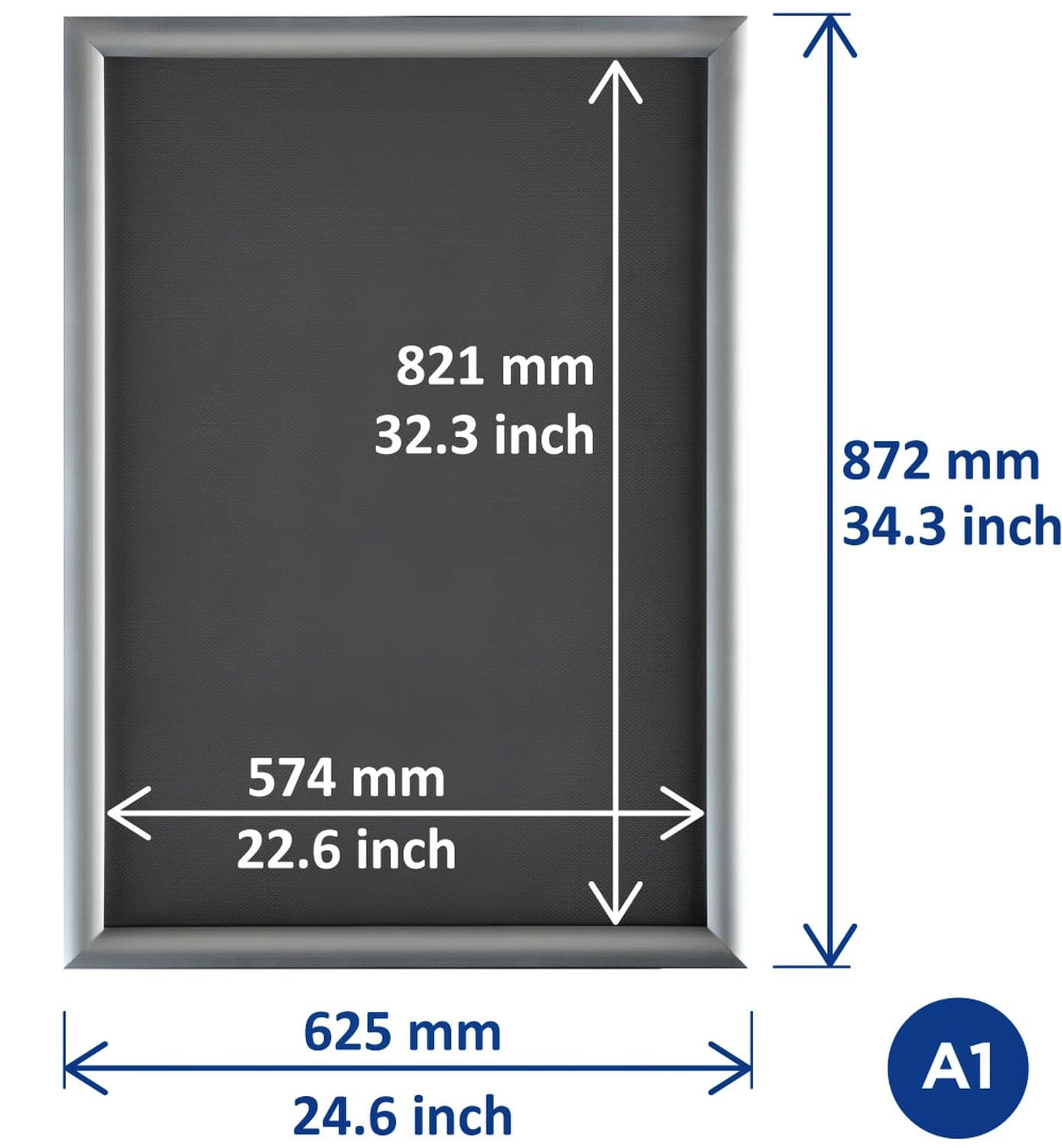 Kliklijst Europel A1 25mm 3
