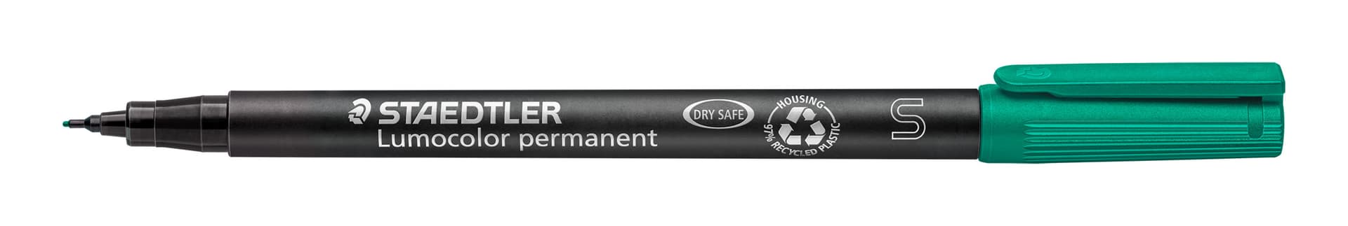 Viltstift Staedtler Lumocolor 313 permanent S groen
